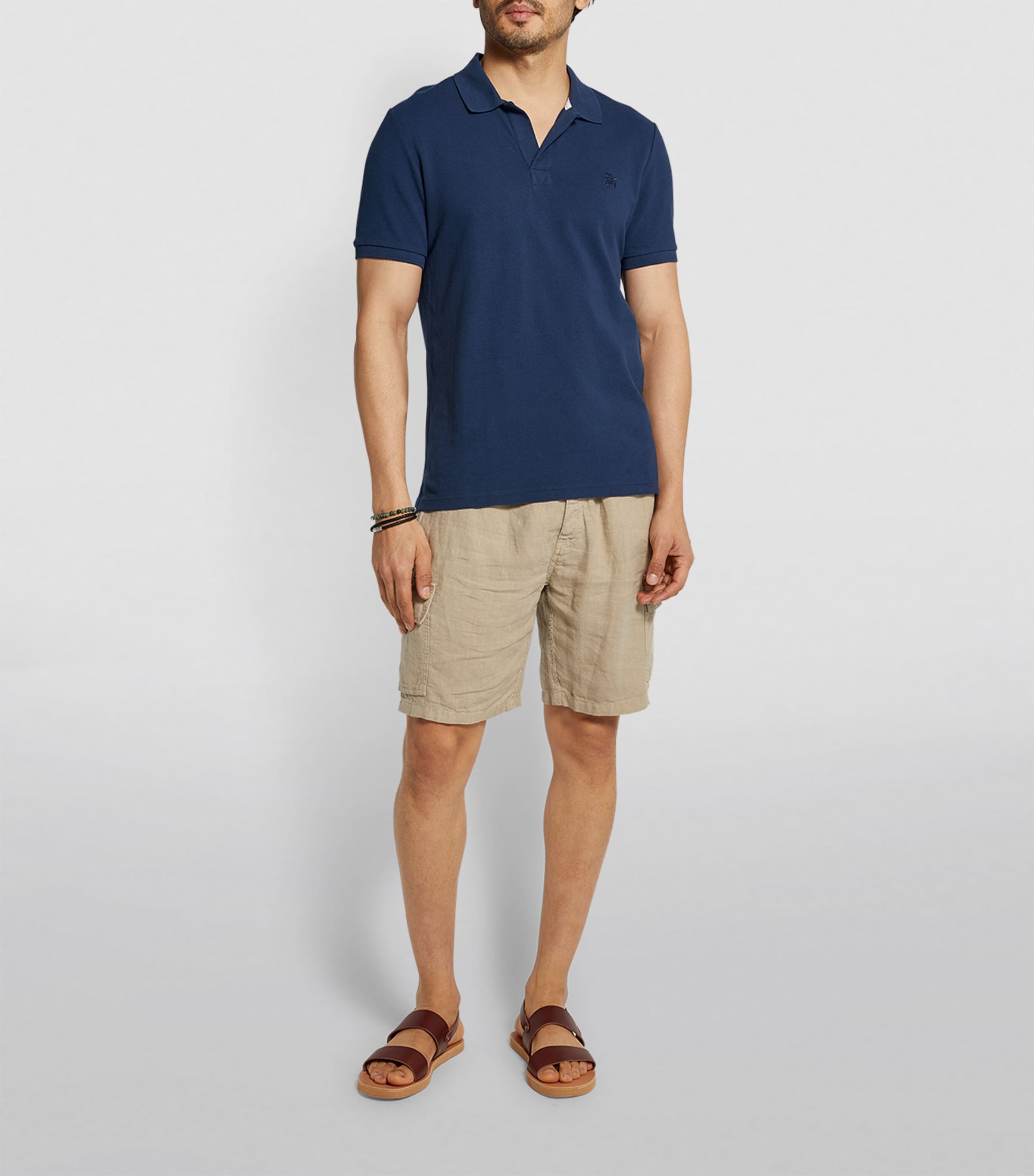 Logo Polo Shirt 390 NAVY Image 4