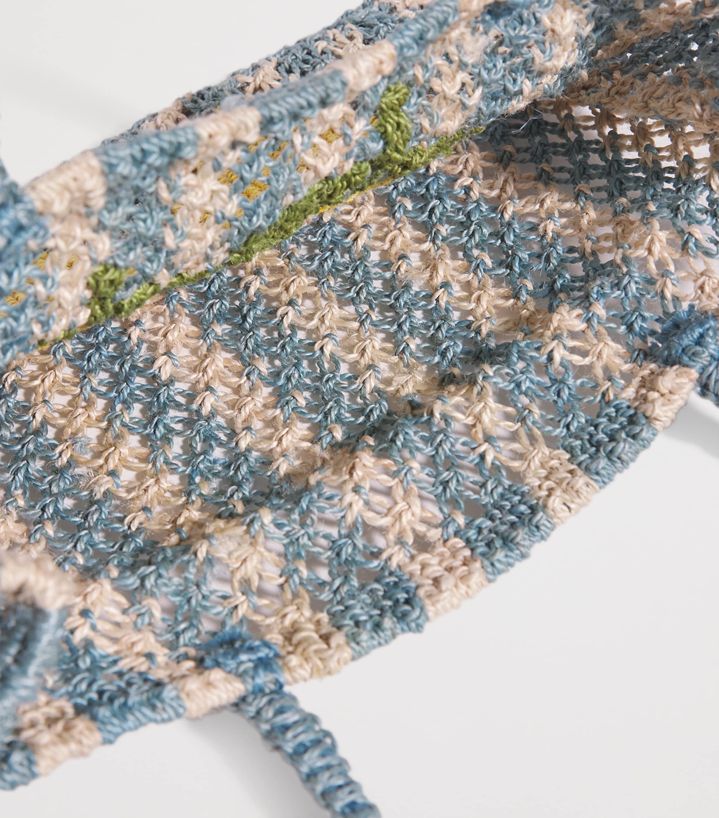 Small Stripe Lemons Tote Bag SKY NATURAL Image 4