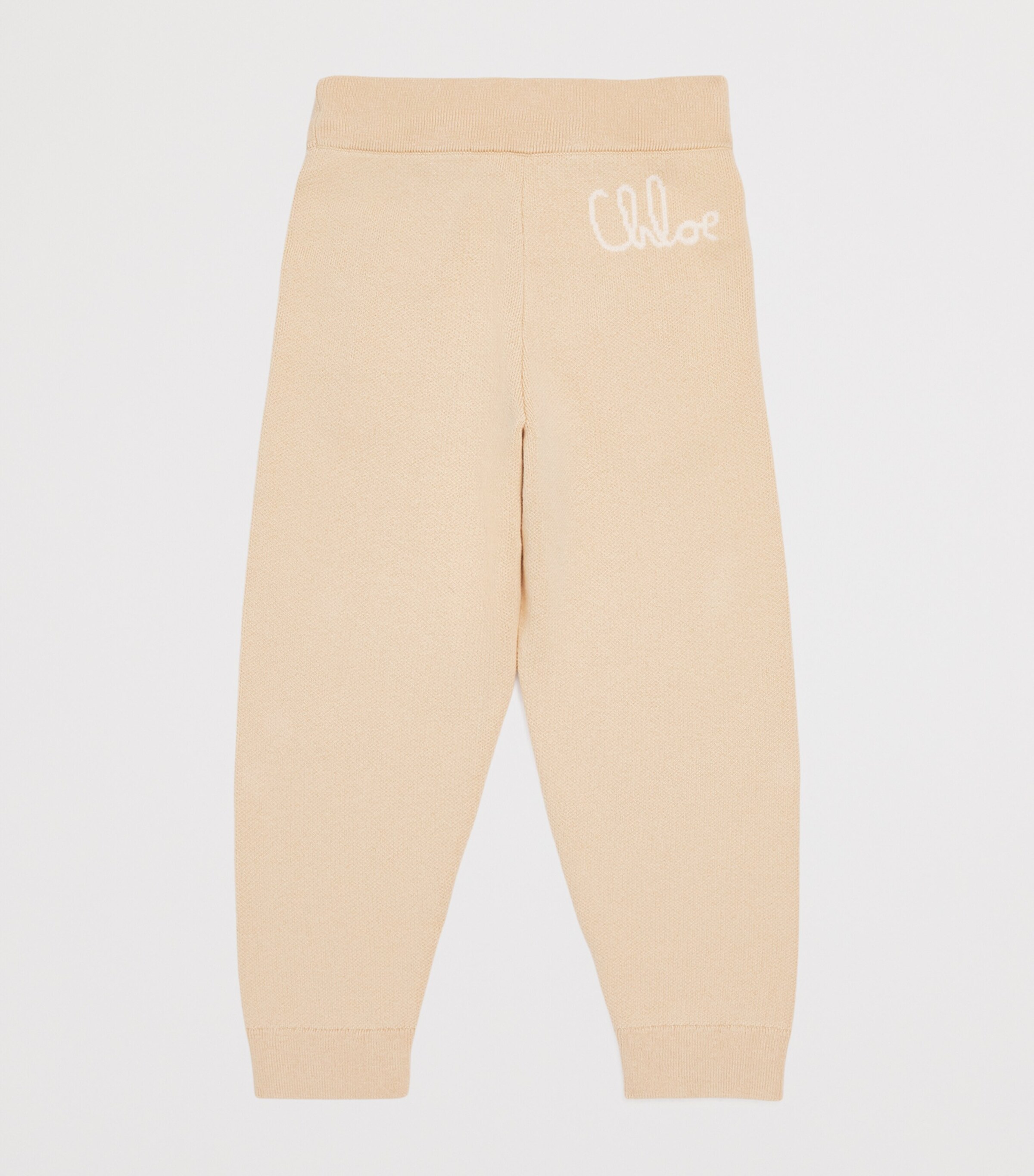 Cotton-Wool Knitted Sweatpants (14 Years) STONE Image 2