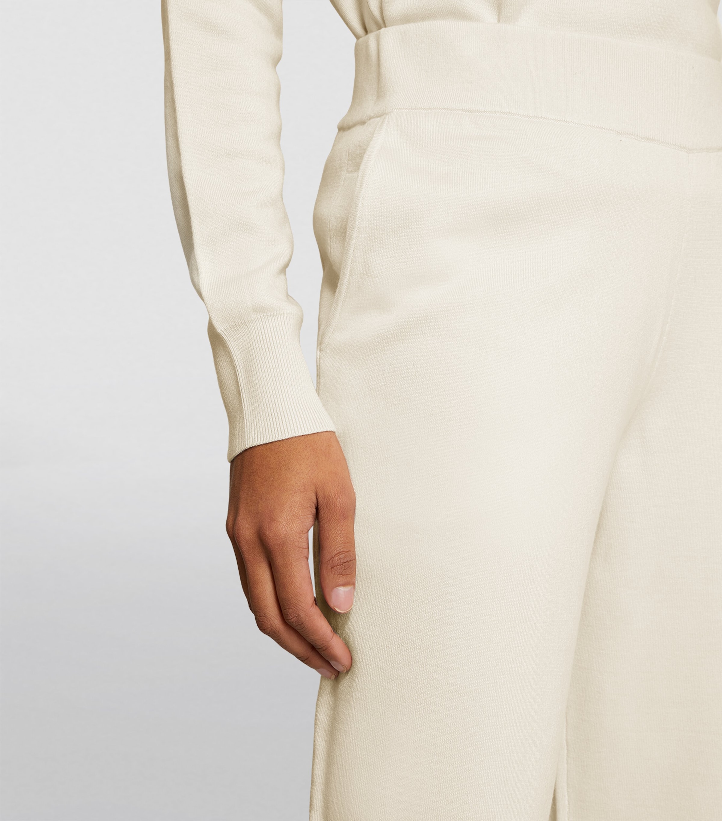 Silk-Blend Carmel Tracksuit ALASKA Image 4