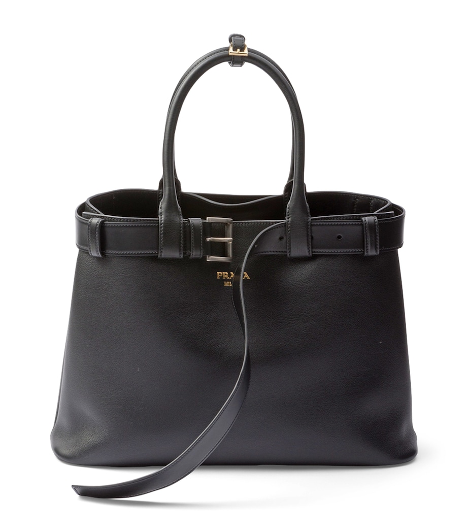 Large Leather Buckle Tote Bag F0002 Image 1