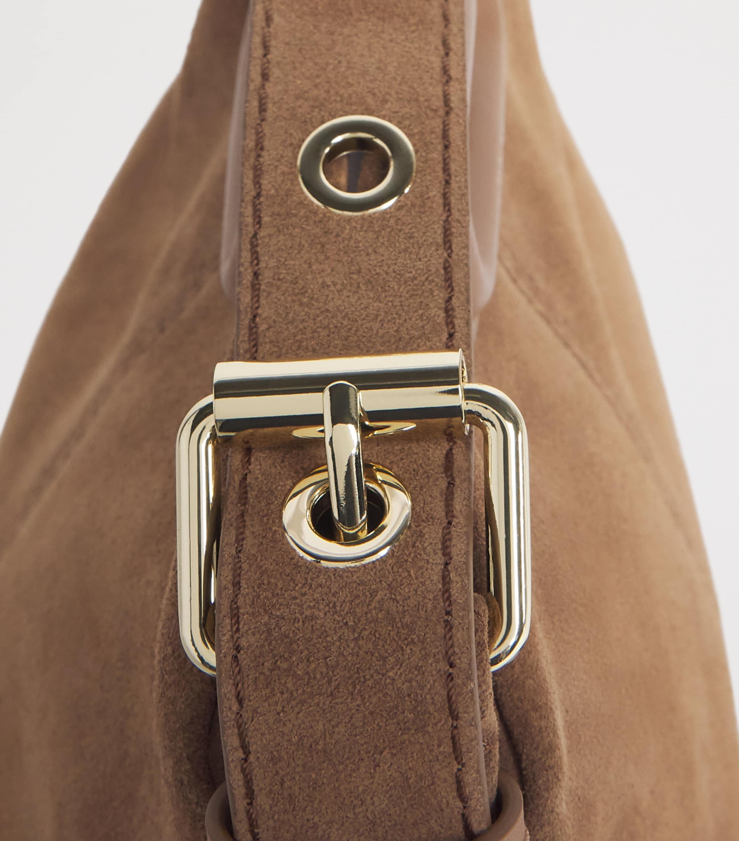 Maje Leather Miss M Shoulder Bag Camel Image 6