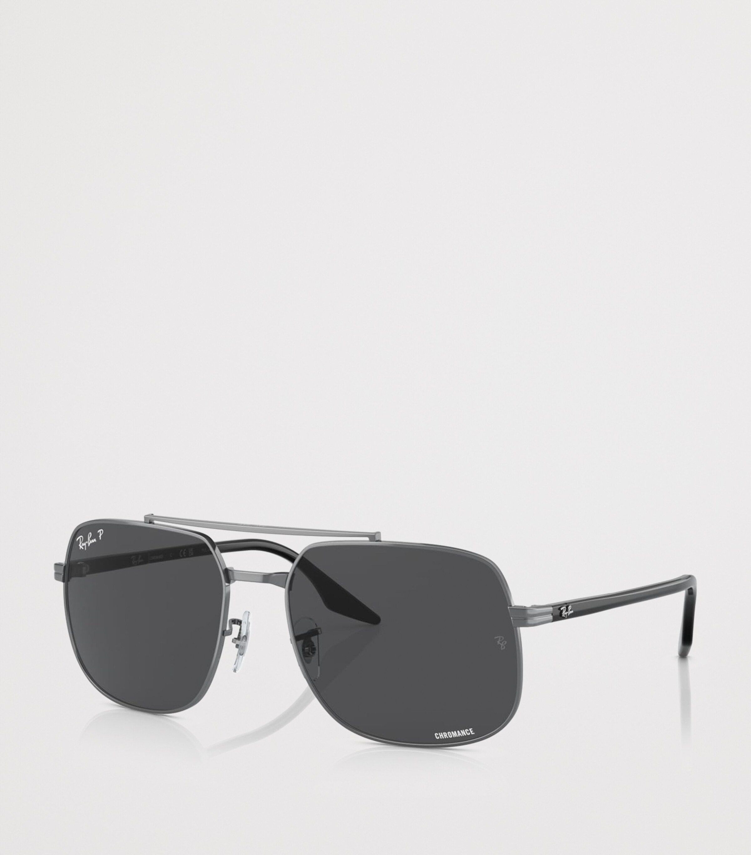 Ray-Ban Polarized+ Lenses Square Sunglasses Grey Image 2