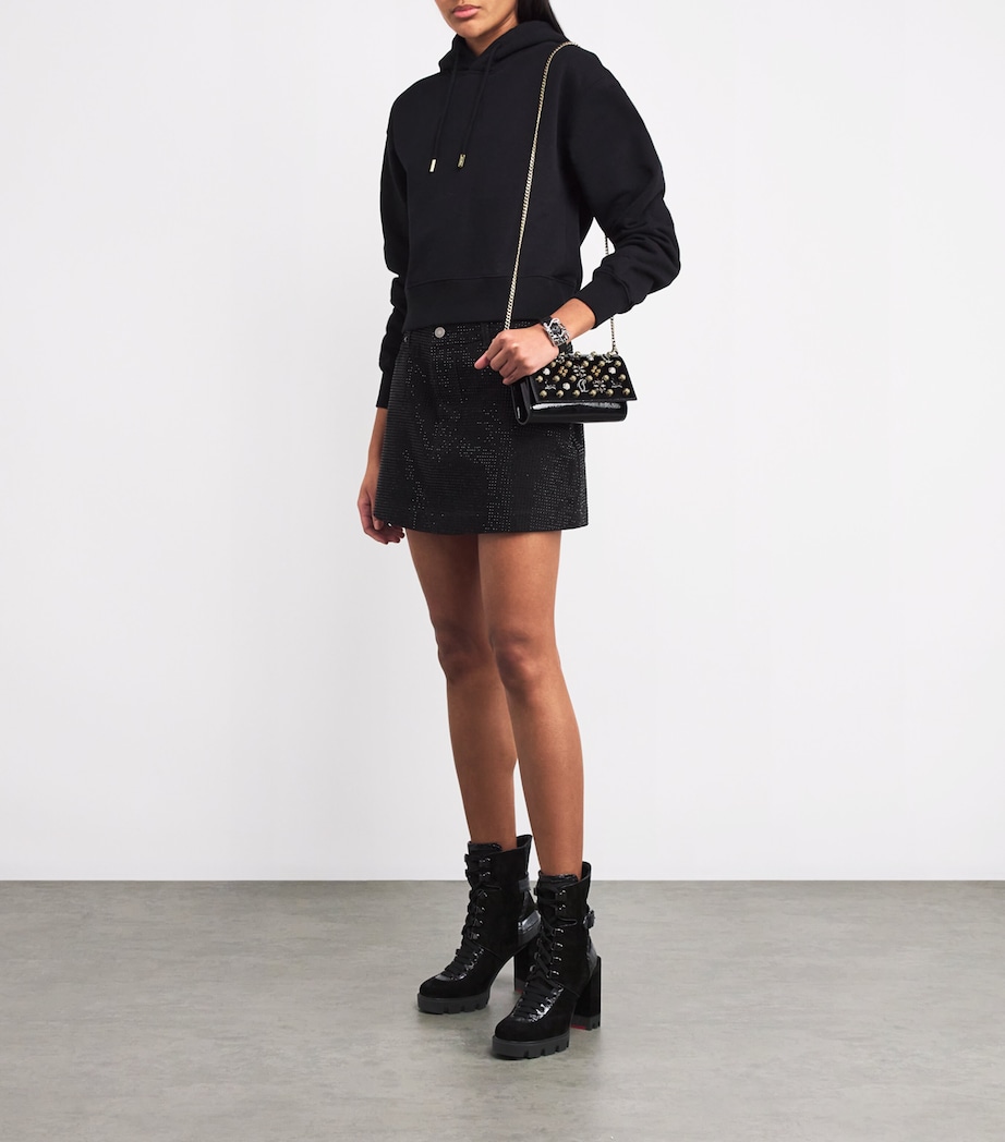 Macademia Suede Lace-Up Boots 100 BK01 Image 2