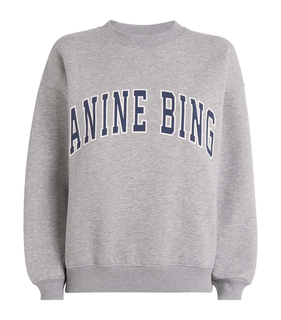Cotton-Blend Spencer Sweatshirt GREY MELANGE Image 1