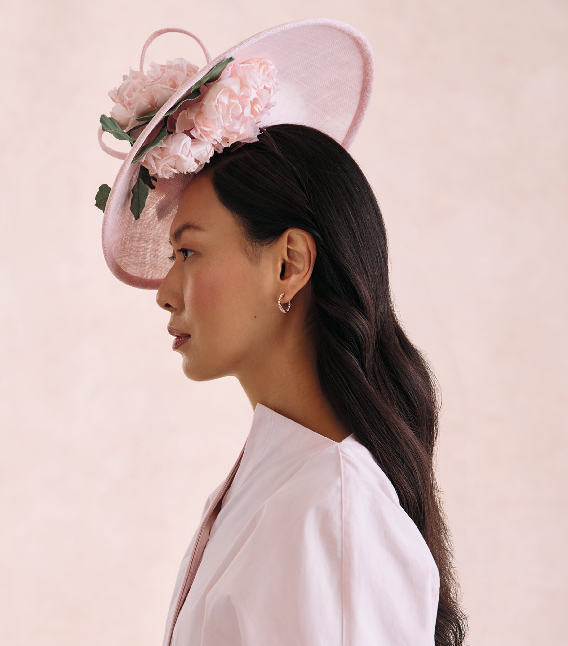 Rachel Trevor-Morgan Flower-Detail Percher Fascinator Pink Image 4