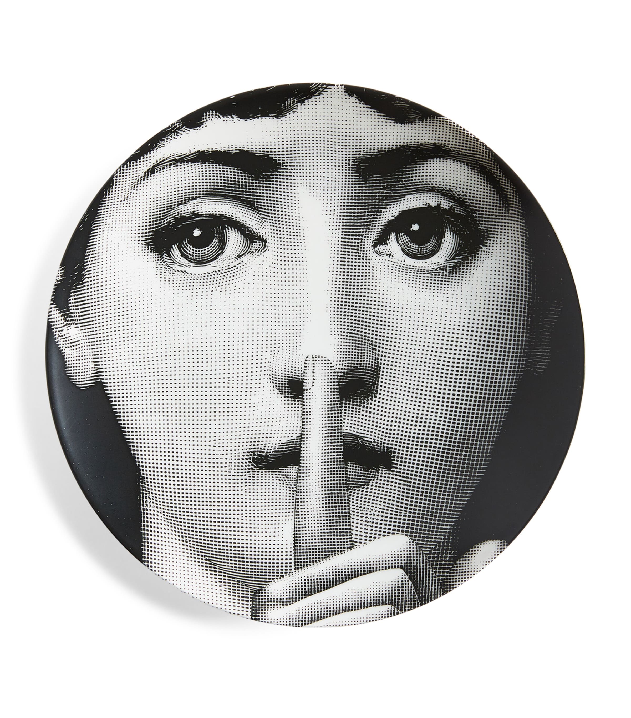 Fornasetti Tema E Variazioni No. 334 Wall Plate In Black