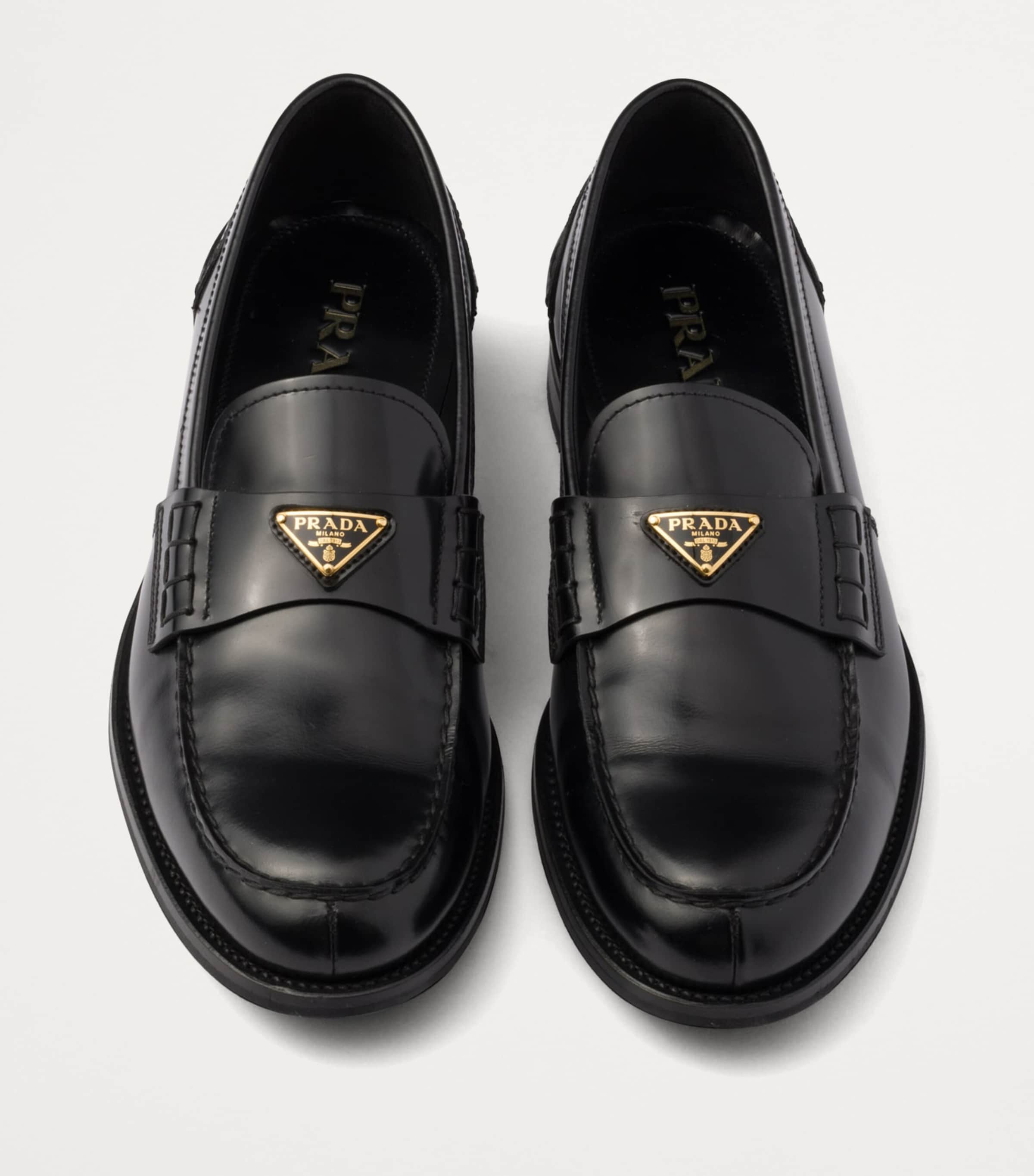Brushed Leather Loafers F0002 Image 3