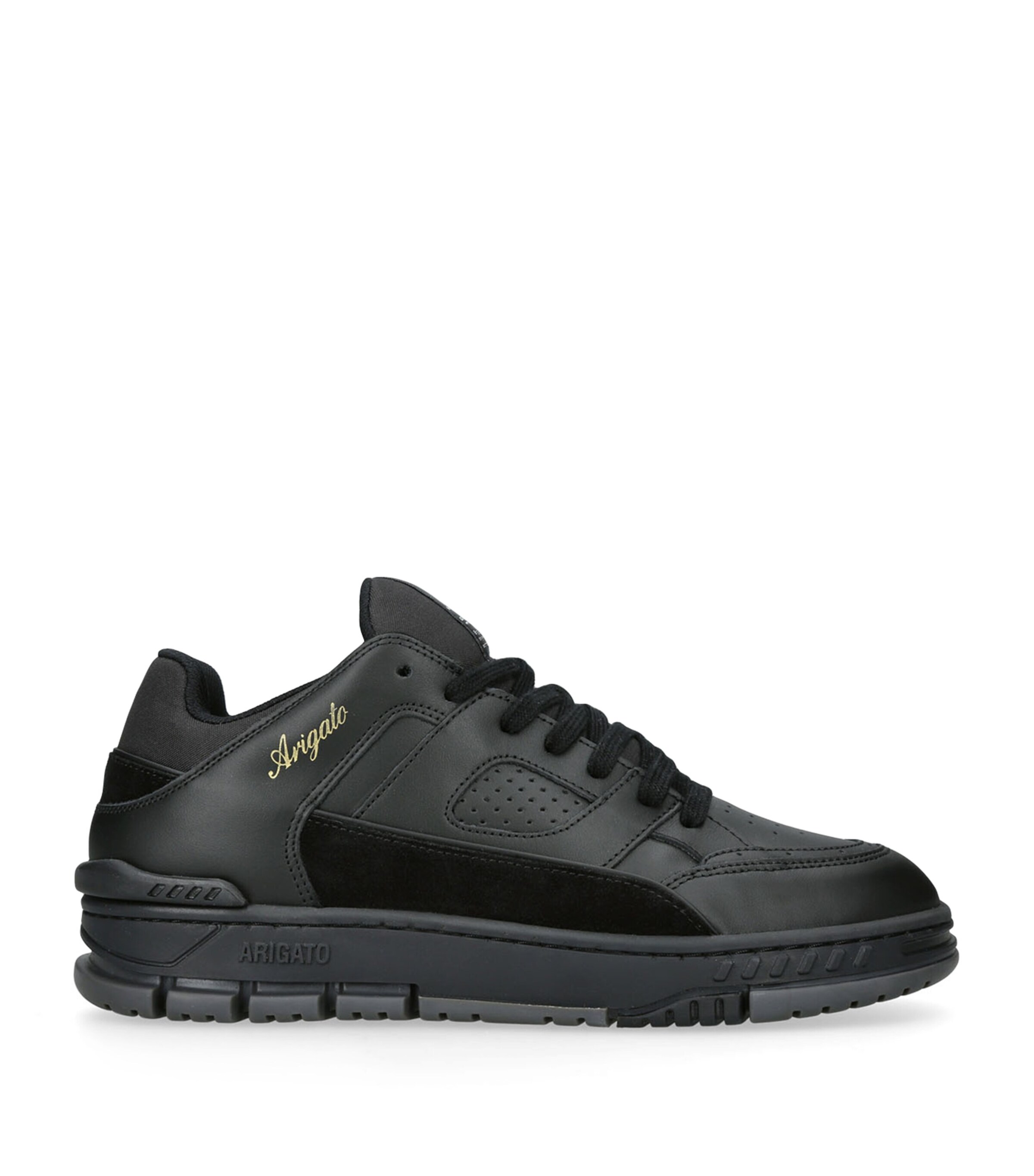 Axel Arigato Area Lo Sneakers In Black Suede And Leather In Black