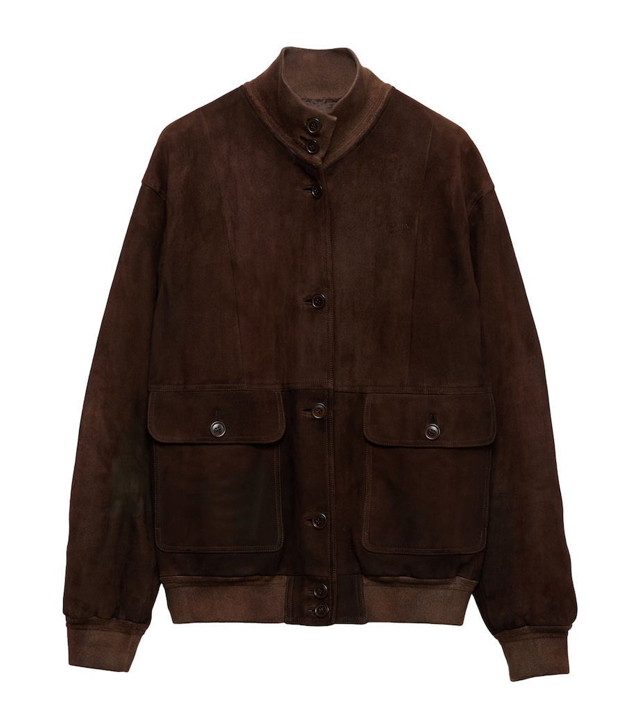 Suede Bomber Jacket F0003 Image 1