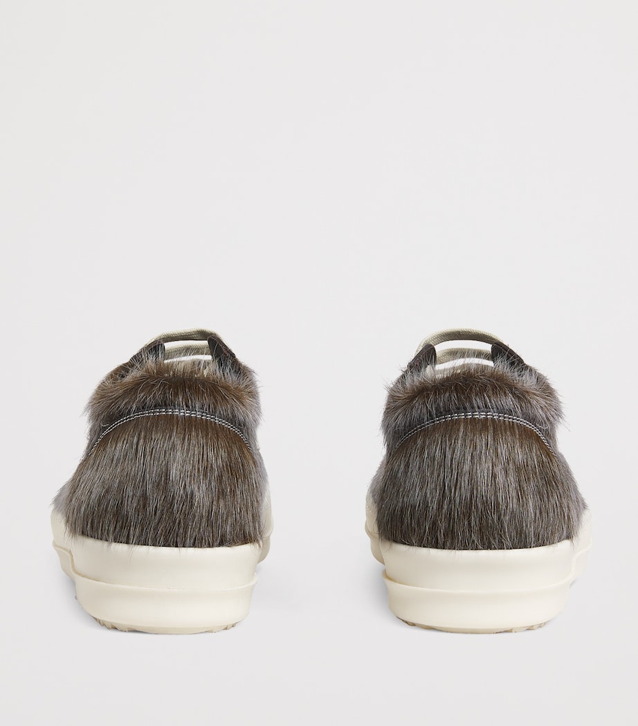 Pony  Hair Vintage Low-Top Sneakers INDIGO/MILK/MILK Image 4