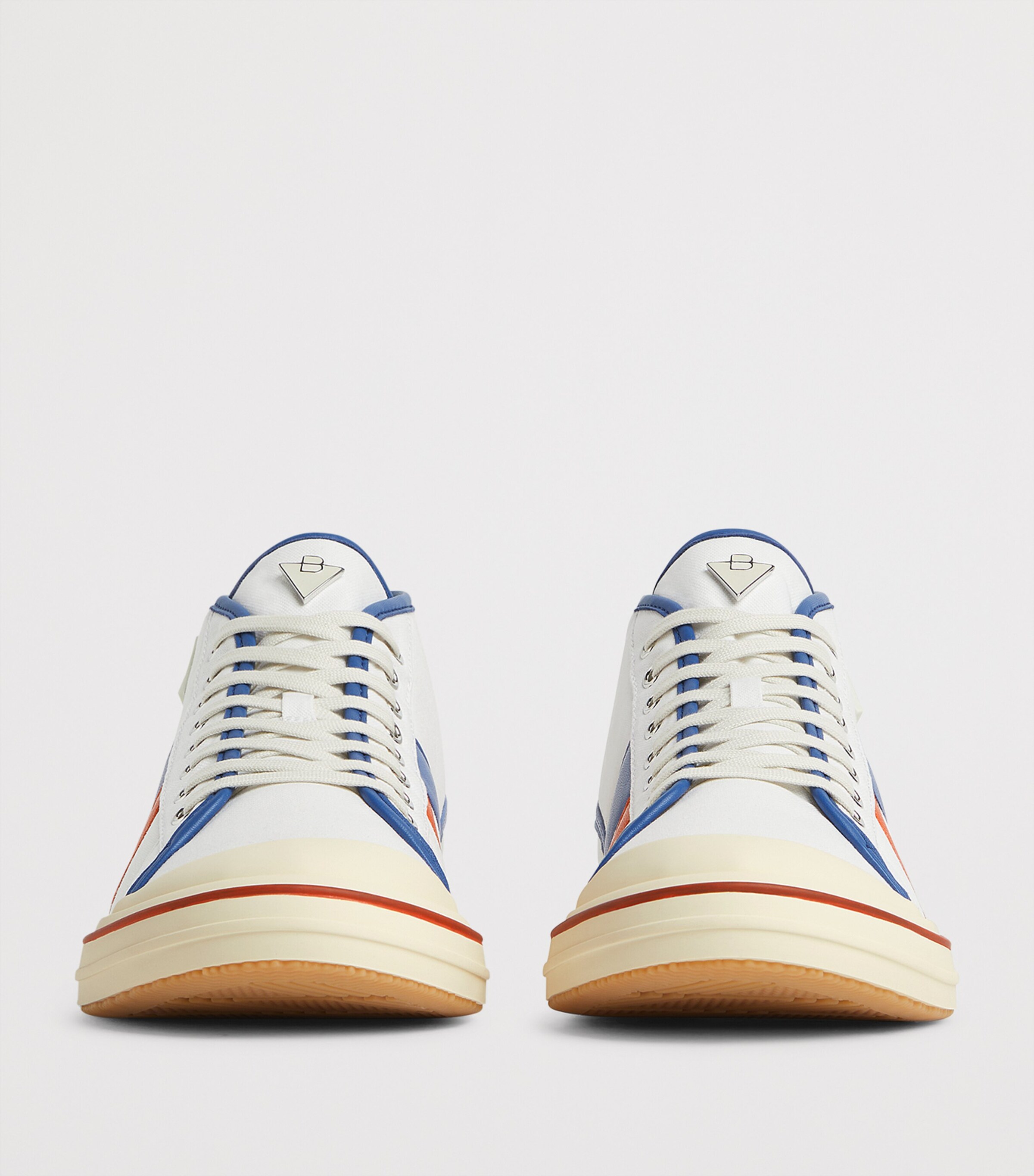 Canvas Leather-Trim Eliot Sneakers 9643 Image 5