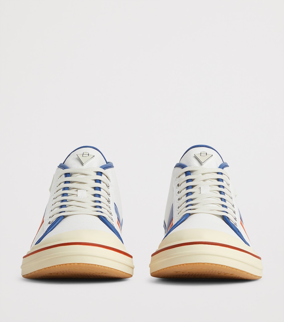 Canvas Leather-Trim Eliot Sneakers 9643 Image 5