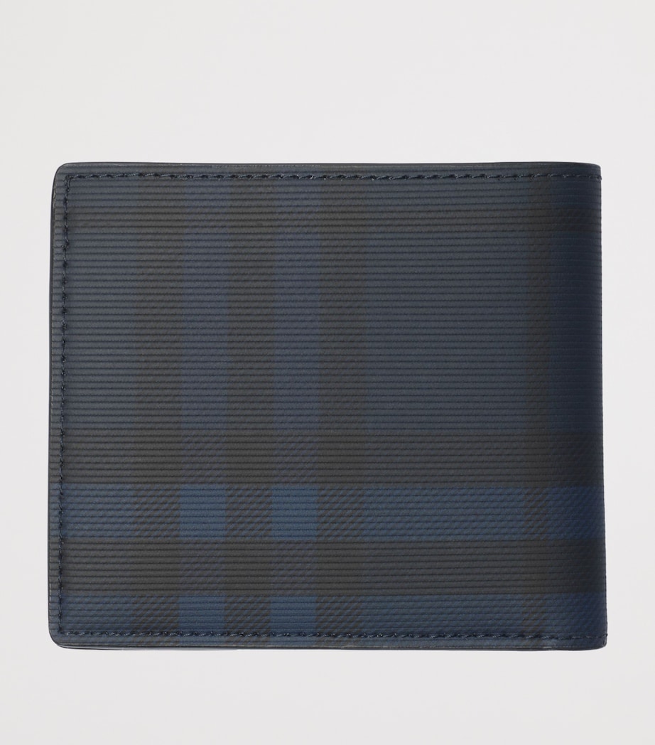 Check Bifold Coin Wallet NAVY Image 2