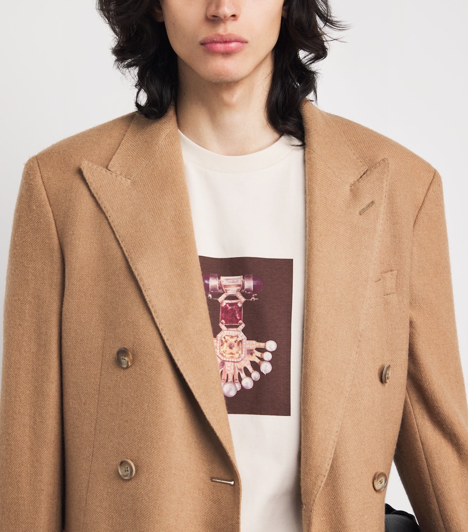 Cotton Compass T-Shirt IVORY / BROOCH 2 Image 6