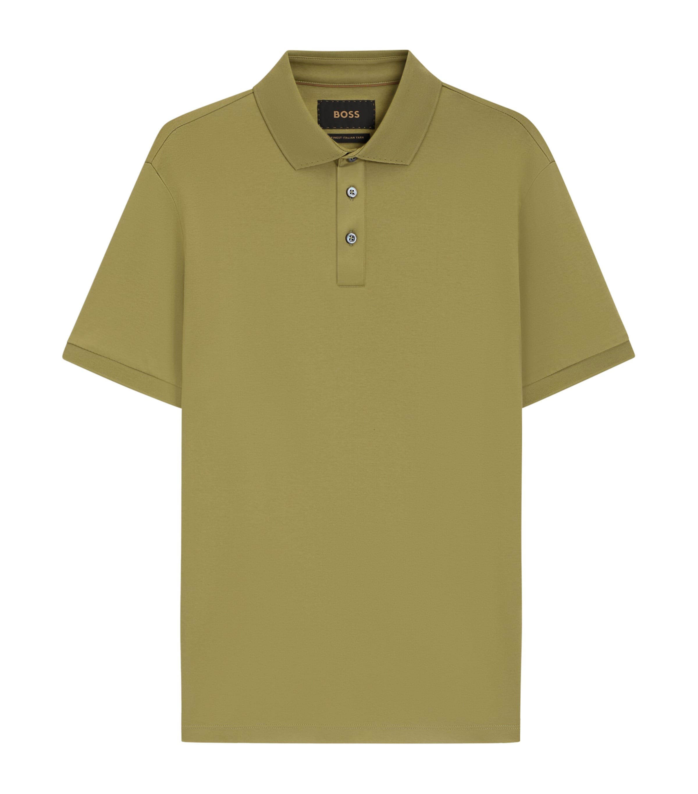 Hugo Boss Mercerised Cotton Polo Shirt In Green