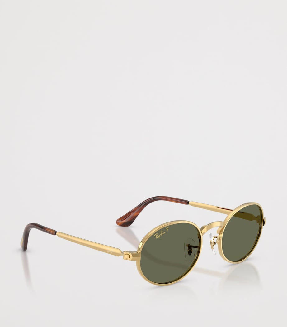 Ray-Ban By A$AP Rocky Oval Sunglasses Gold Image 6