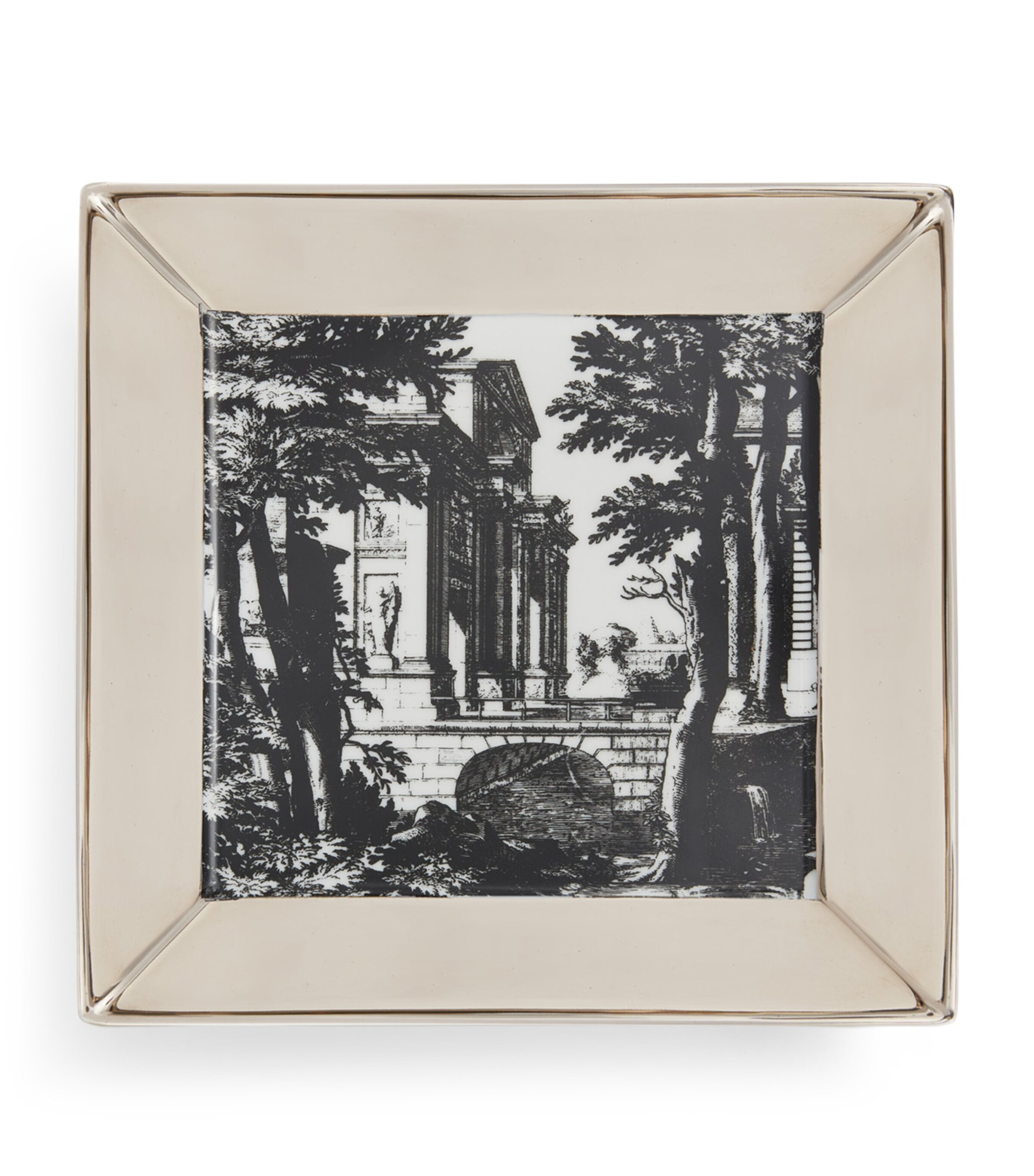 Fornasetti Square Giardino Settecentesco Plate (20cm x 20cm) Image 1