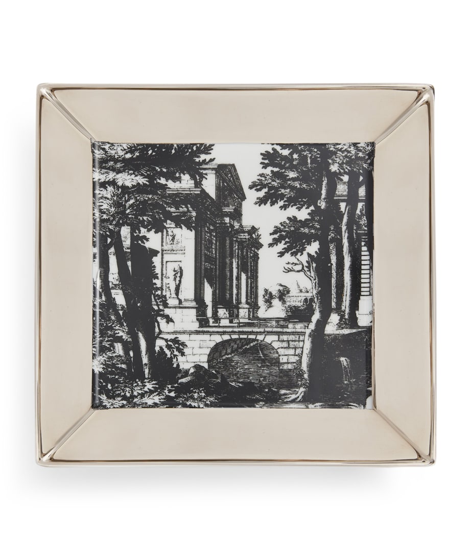 Fornasetti Square Giardino Settecentesco Plate (20cm x 20cm) Image 1