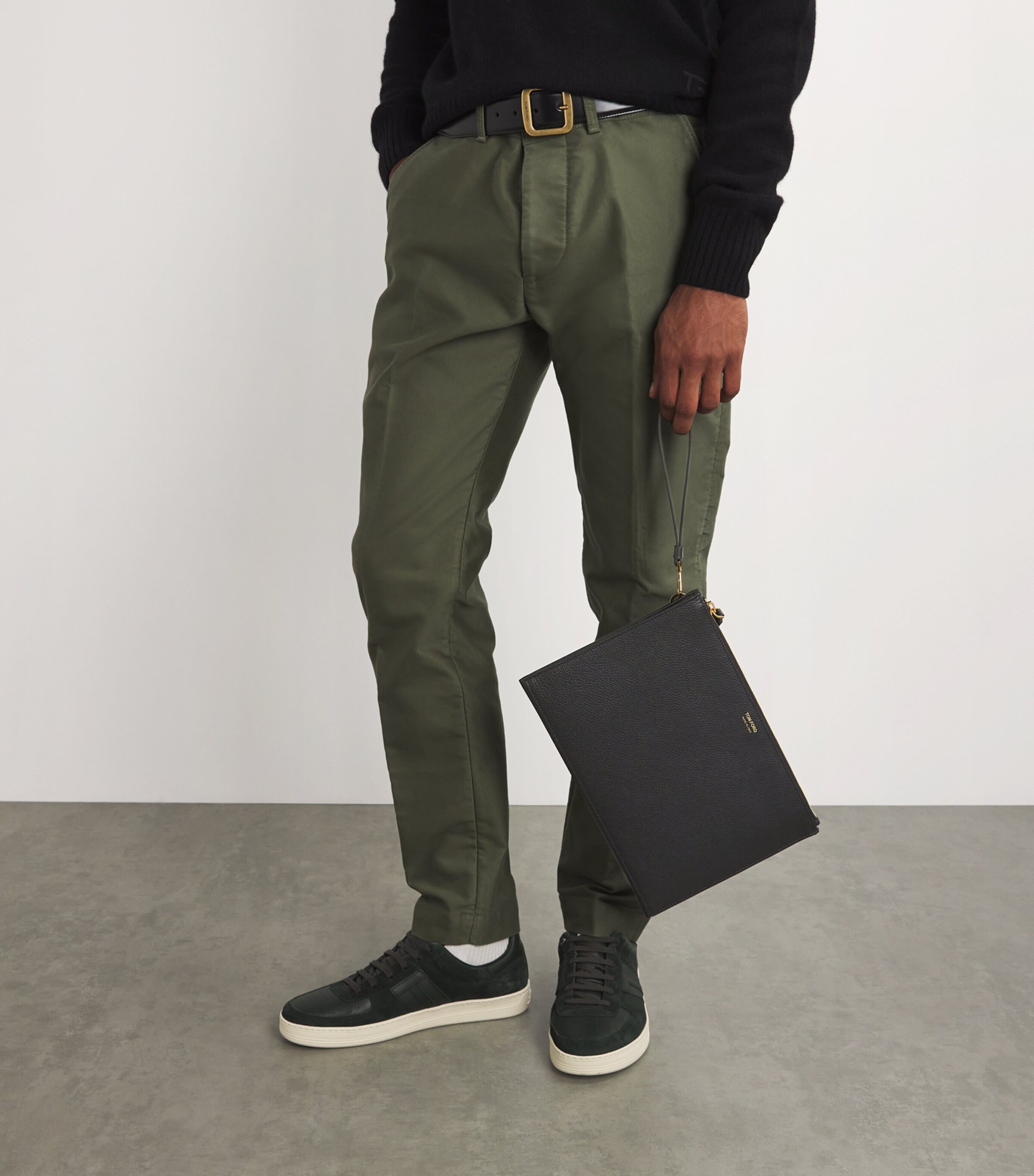 Leather Flat Pouch 1N001 Image 5