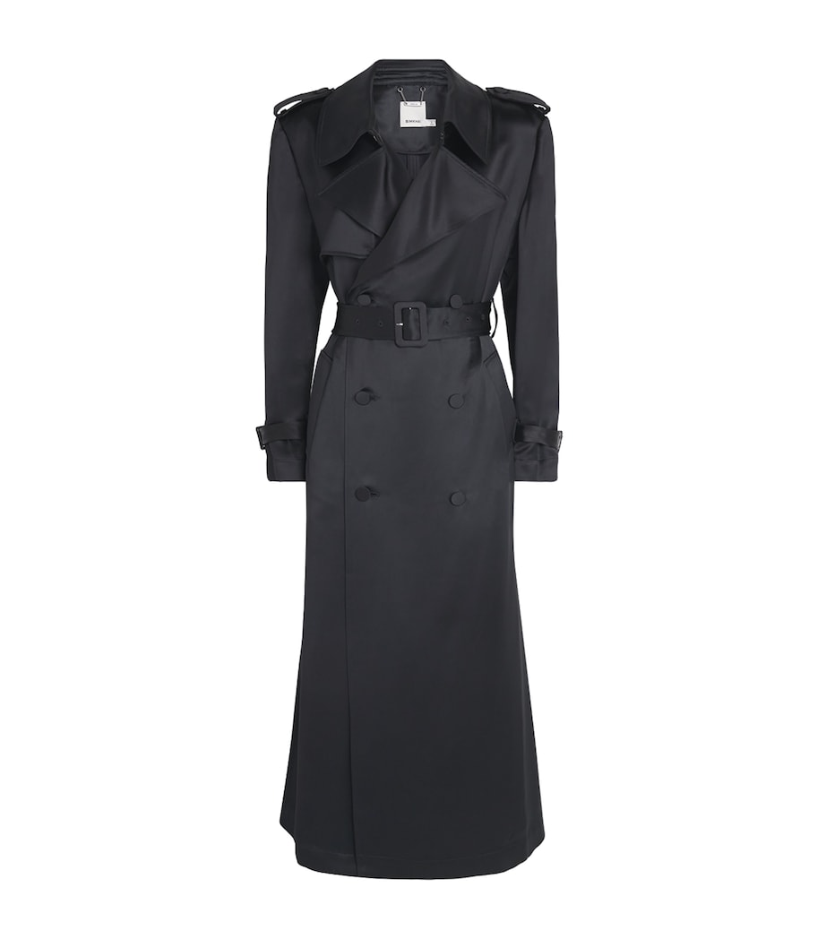 Simkhai Womens Alvida Belted Overcoat Black Image 1