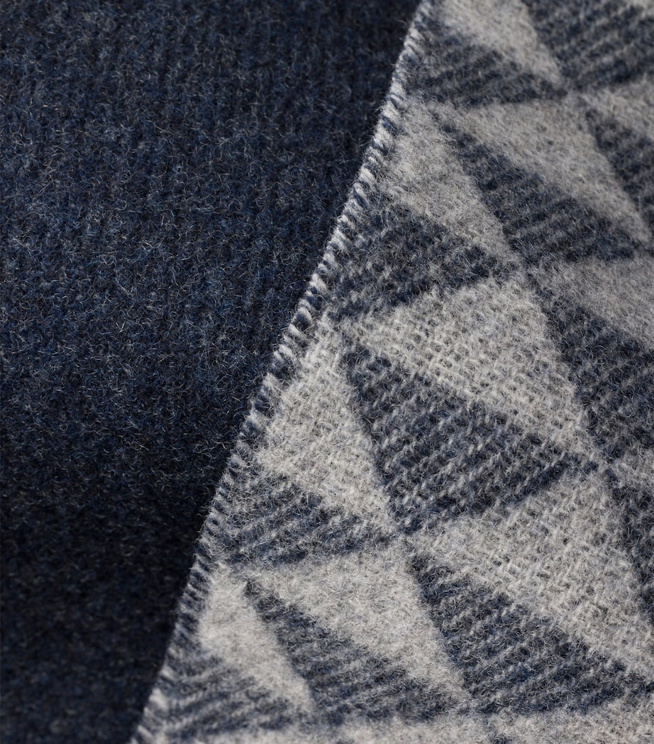 Double Wool-Cashmere Symbole Scarf F005R Image 2