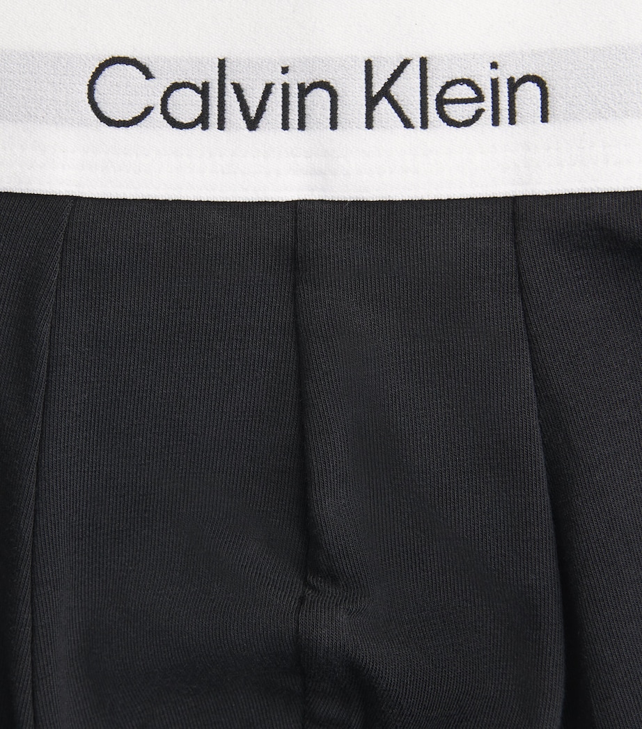 Calvin Klein Mens Stretch-Cotton Icon Boxer Briefs (Pack of 3) Black Image 5