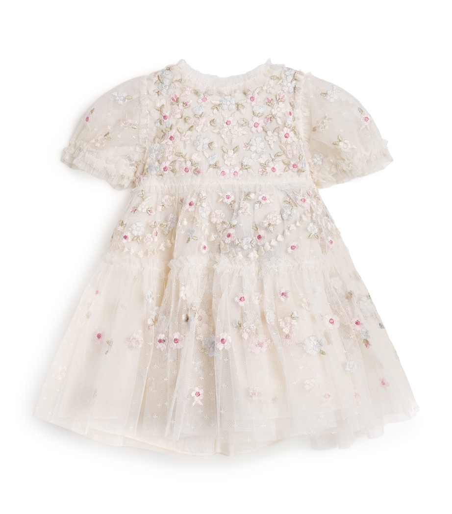 Tulle Embroidered Garland Ribbon Dress (6-24 Months) CPLCREAM/PASTEL Image 1