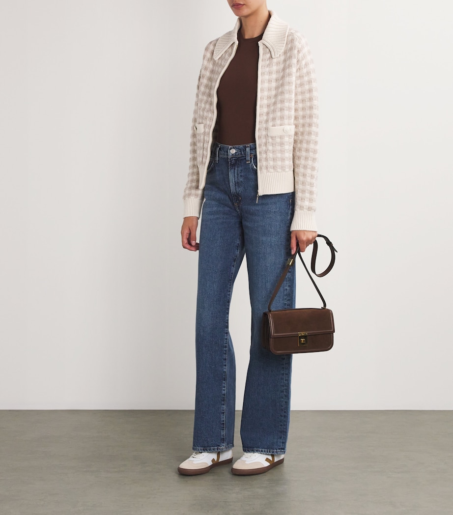 Leather Volley Sneakers TAN COMB Image 5