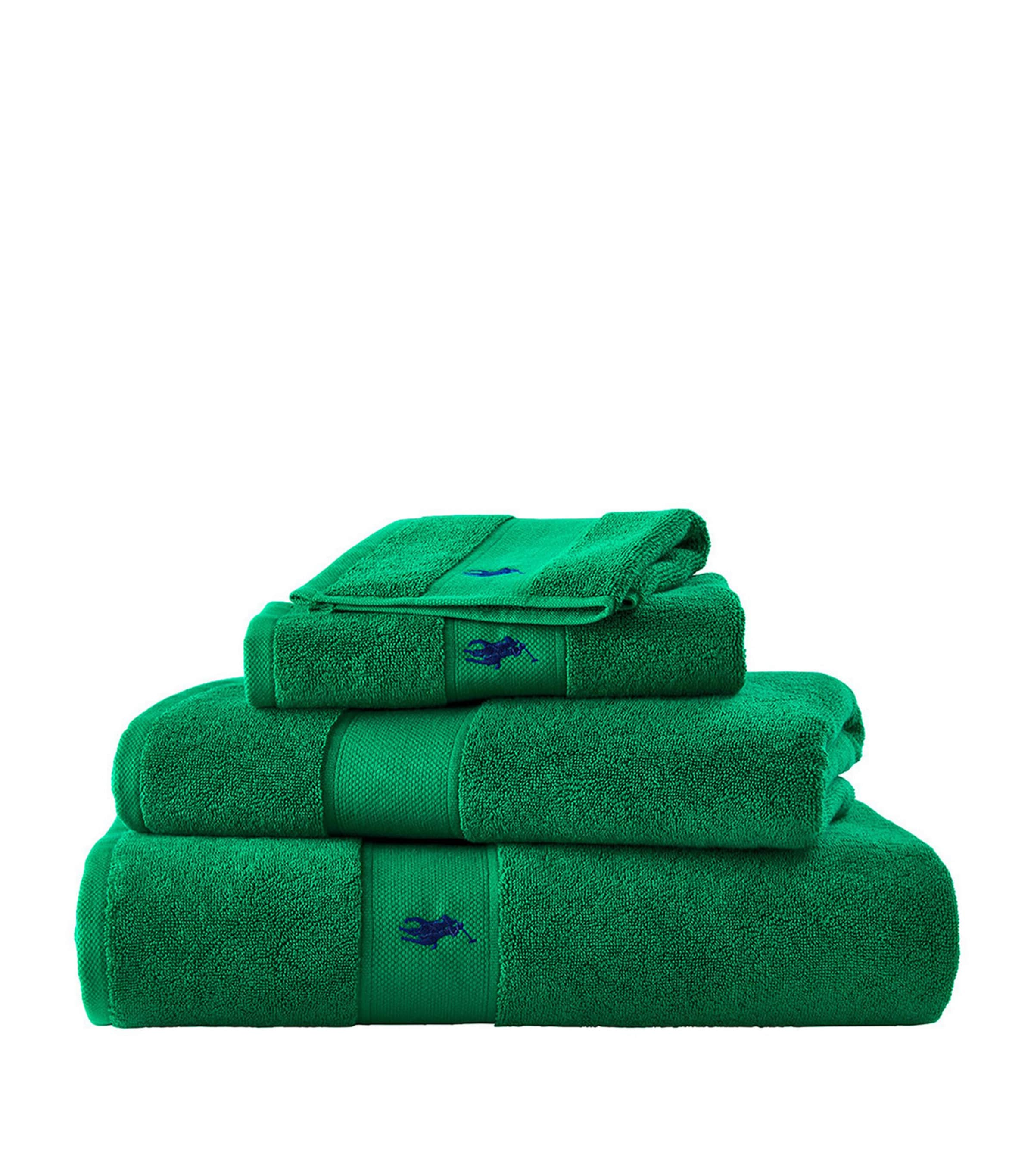 Shop Ralph Lauren Polo Player Bath Sheet In Green