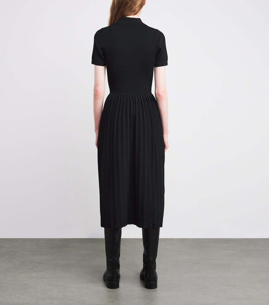 Knitted Midi Dress BLACK Image 4