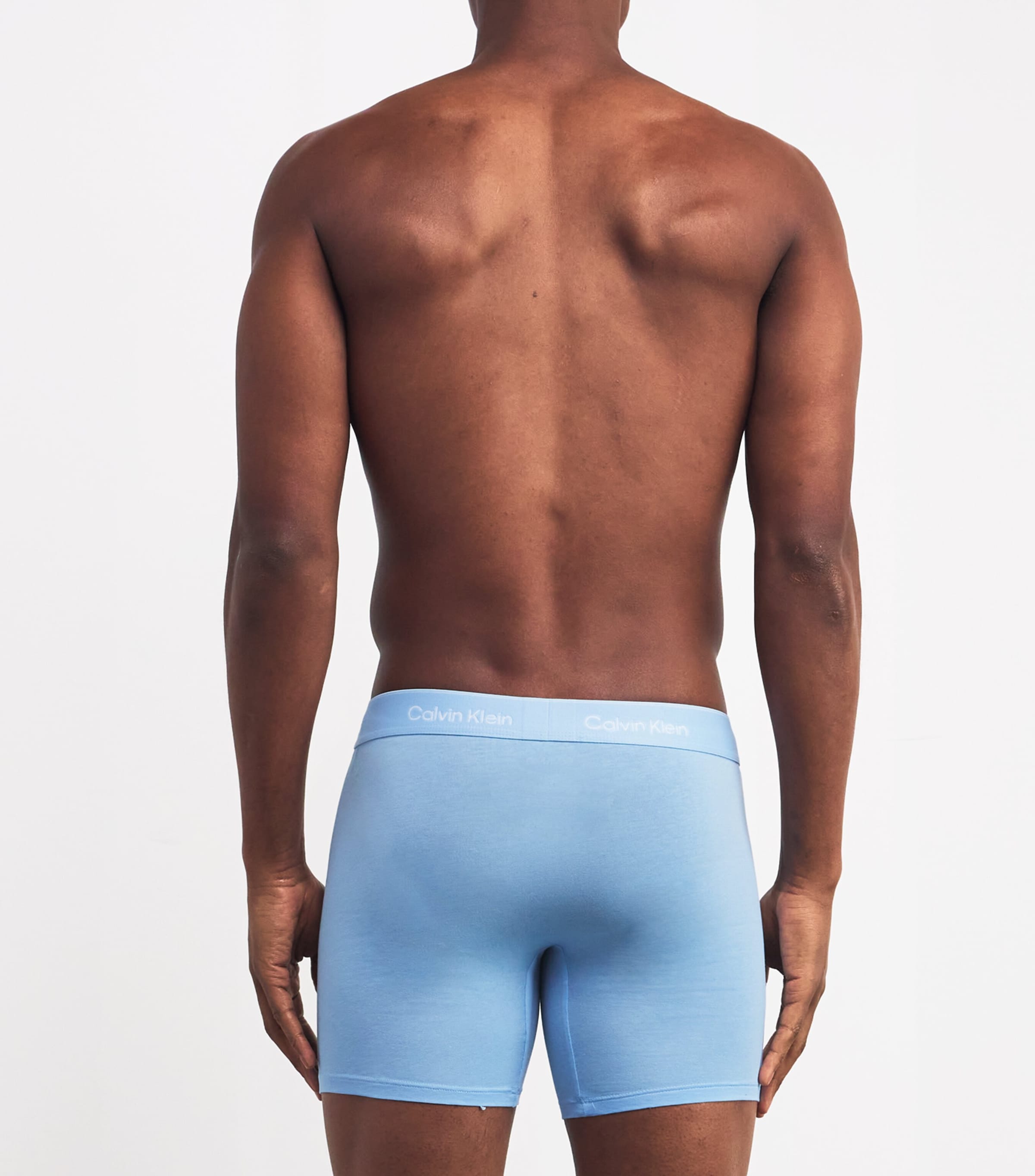 Cotton Stretch Icon Boxer Briefs (Pack of 3) W8O-BLUE Image 3