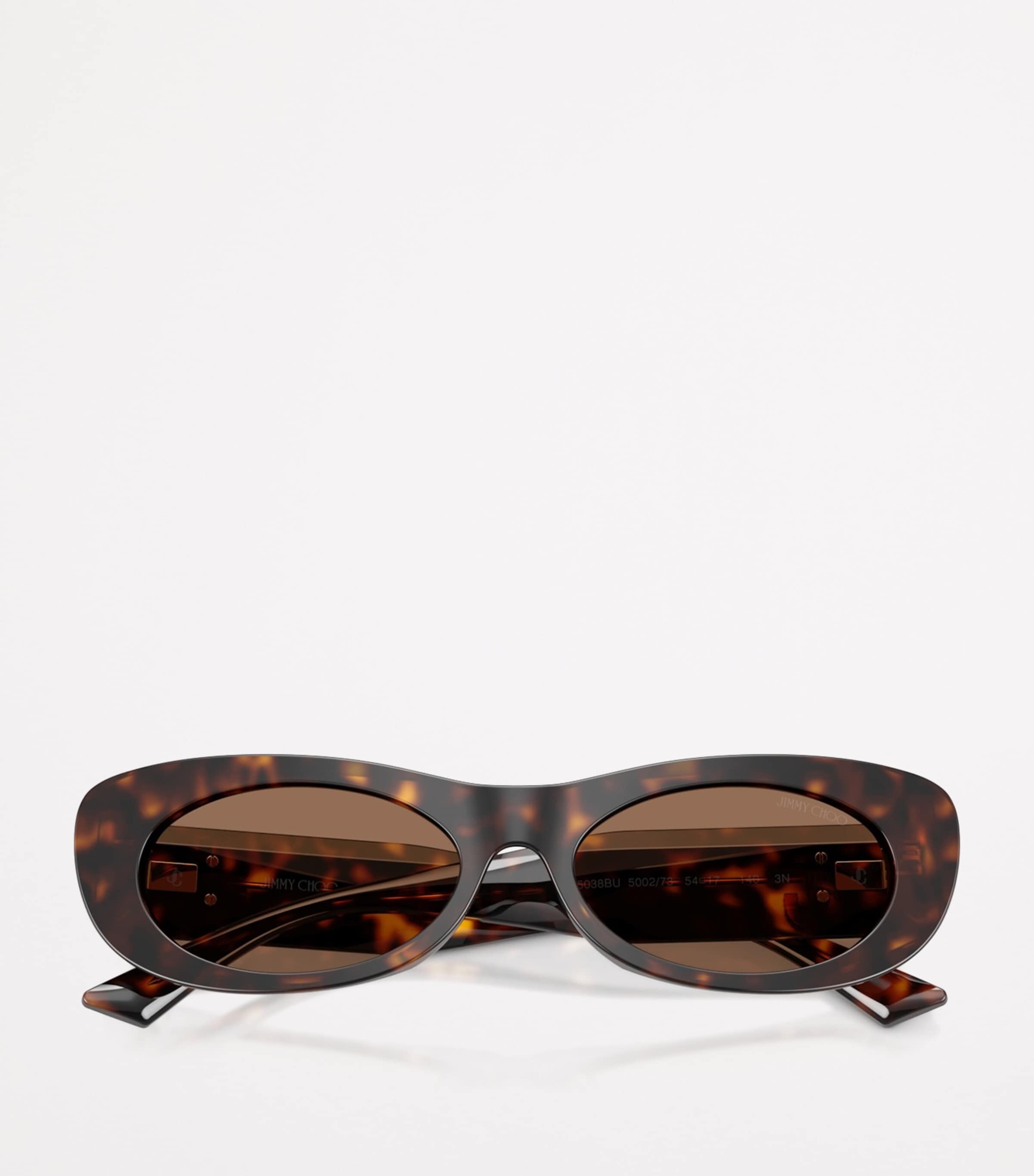 Jimmy Choo Havana Oval Logo Sunglasses Image 5