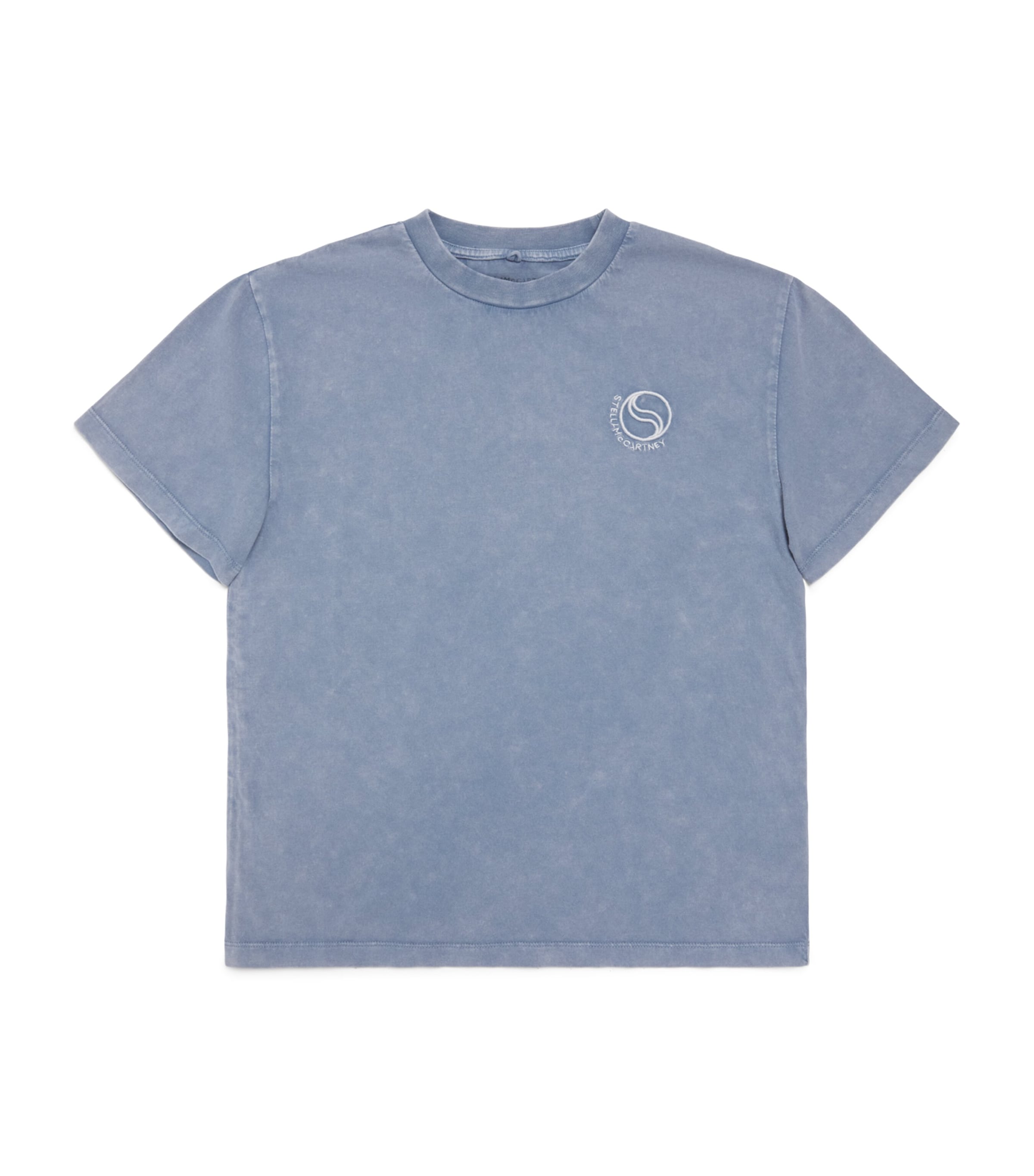 Stella McCartney Kids Organic Cotton Circle Logo T-Shirt (8-14 Years) Image 1