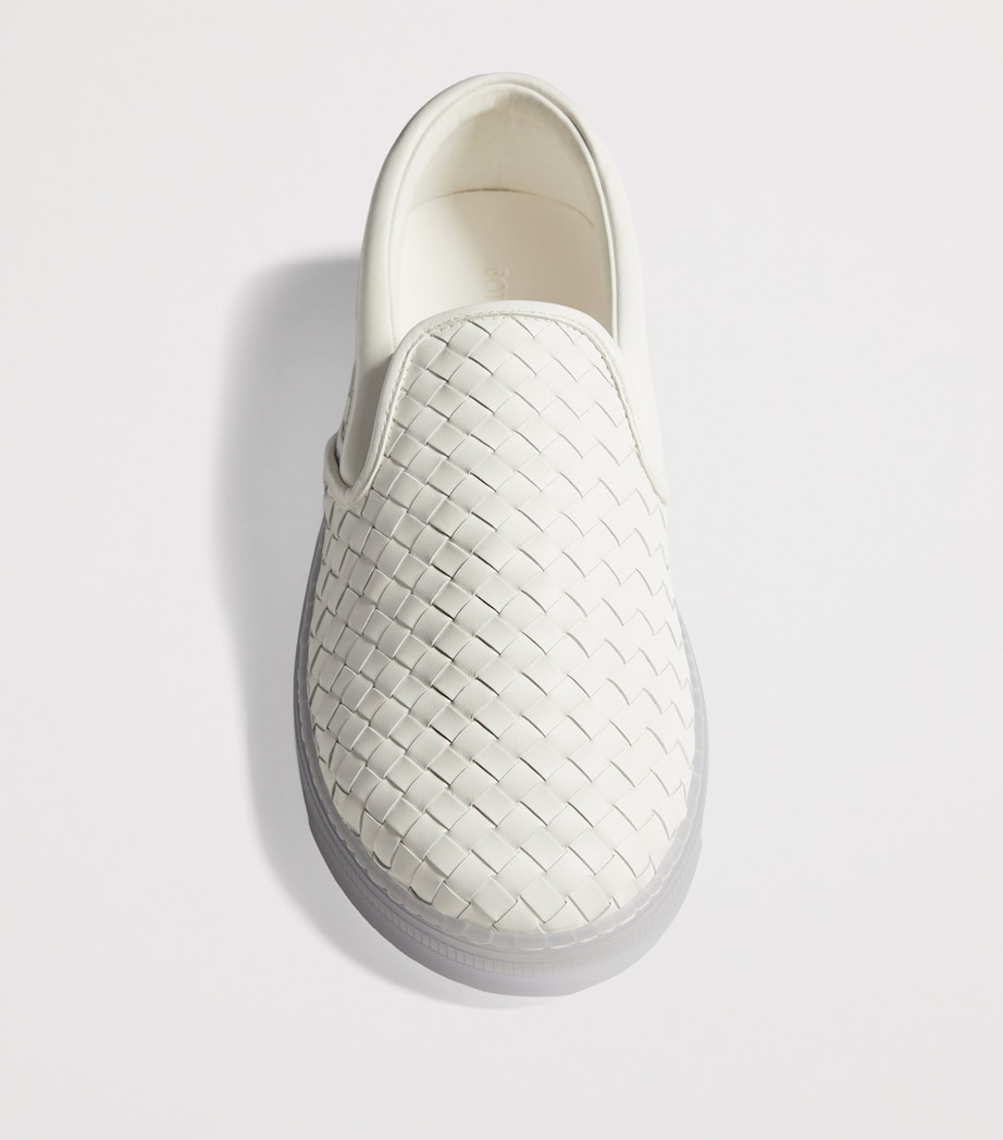 Bottega Veneta Leather Serena Slip-On Sneakers Image 3