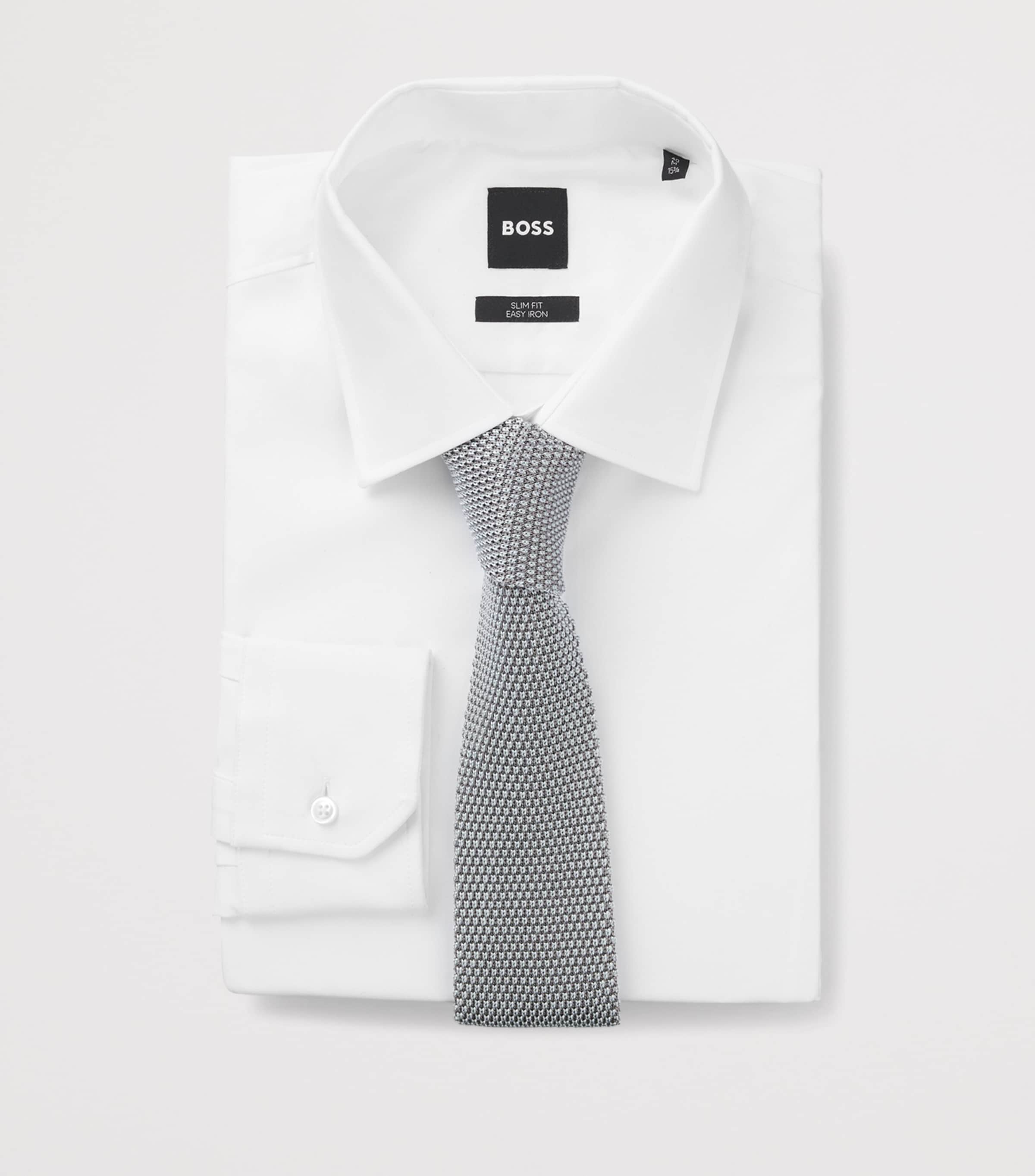 BOSS Silk Knitted Tie Image 3