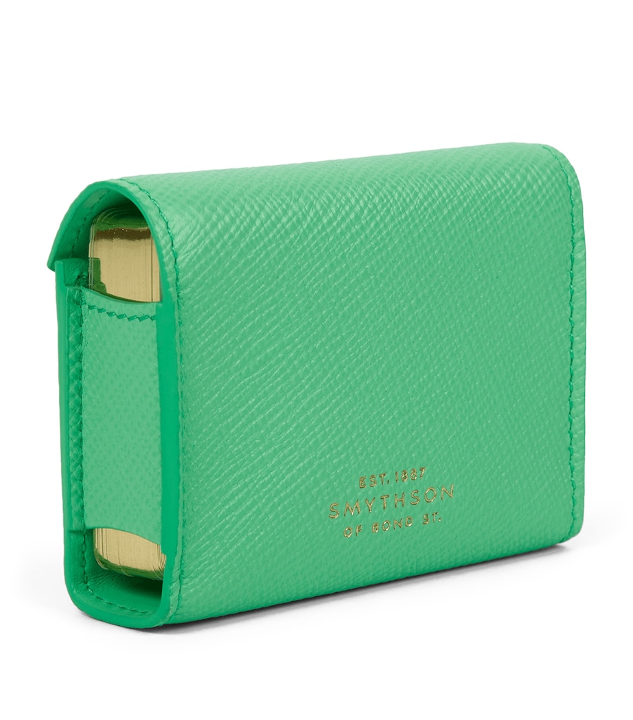 Smythson Leather Panama Playing Card Case Shamrock Image 3