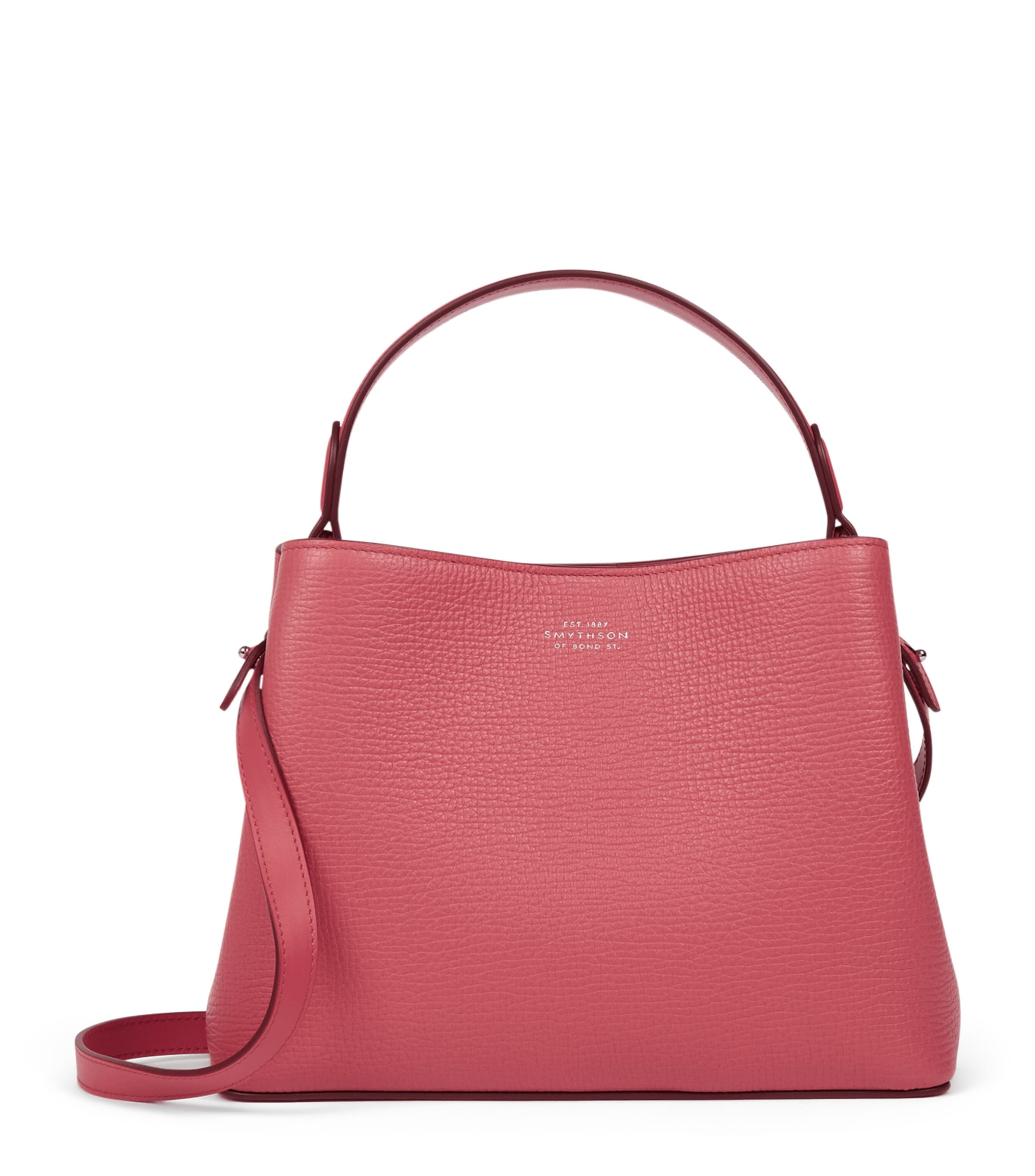 Smythson Leather Day Cross-body Bag In Pink