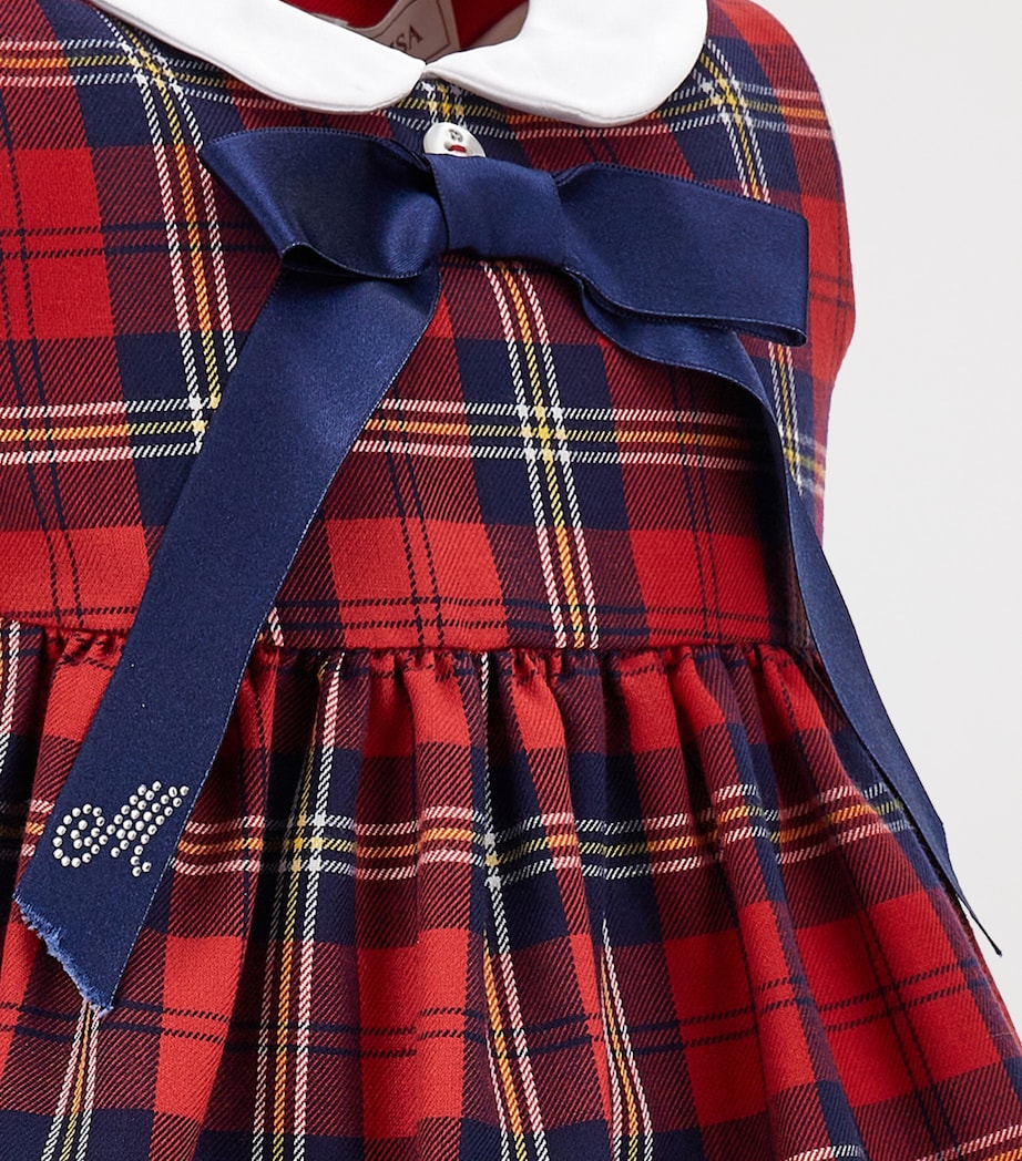 Tartan Dress (3-36 Months) RUBINO+BLUE NAVY Image 3