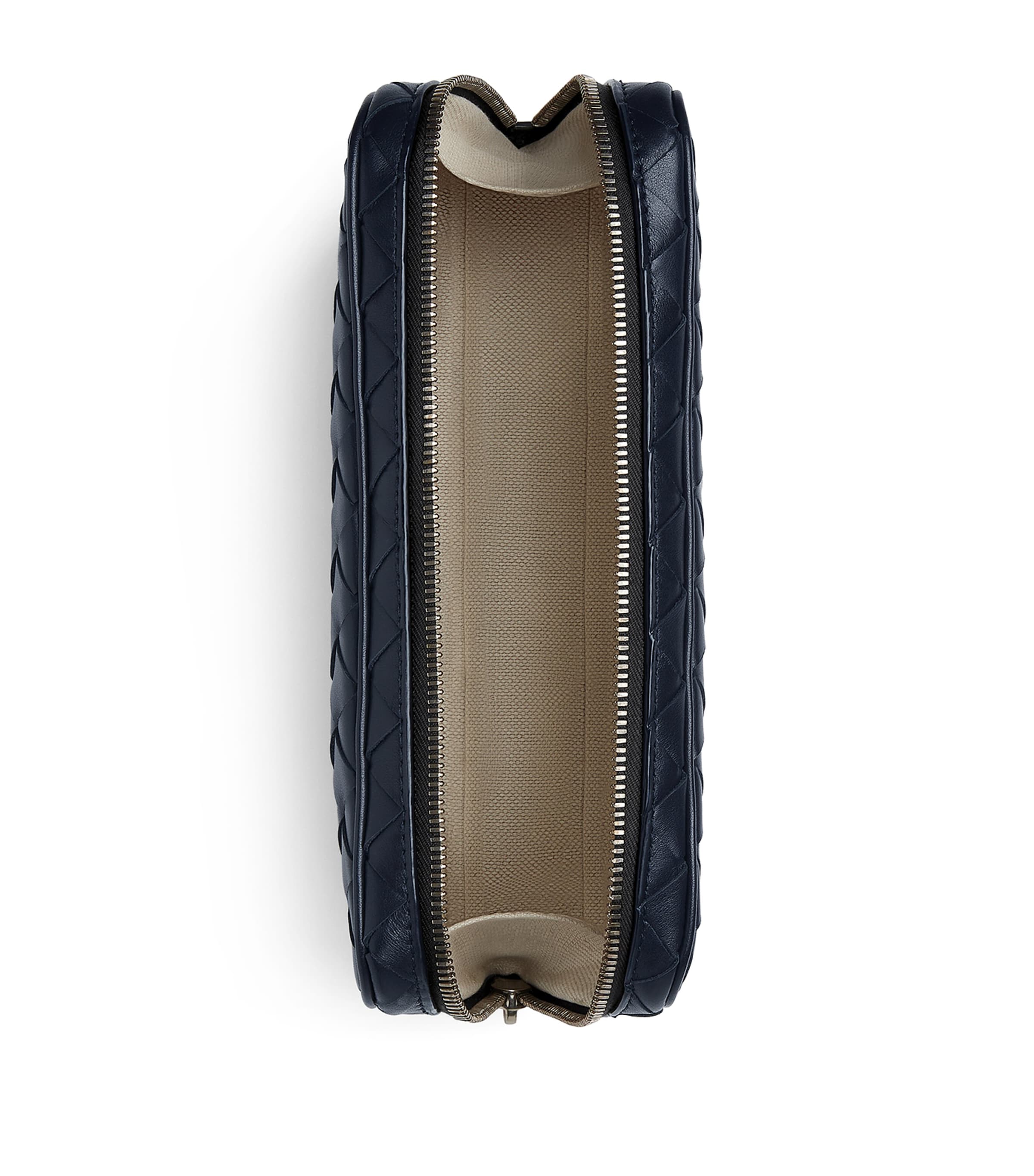 Bottega Veneta Grey Medium Leather Intrecciato Pouch Harrods FR