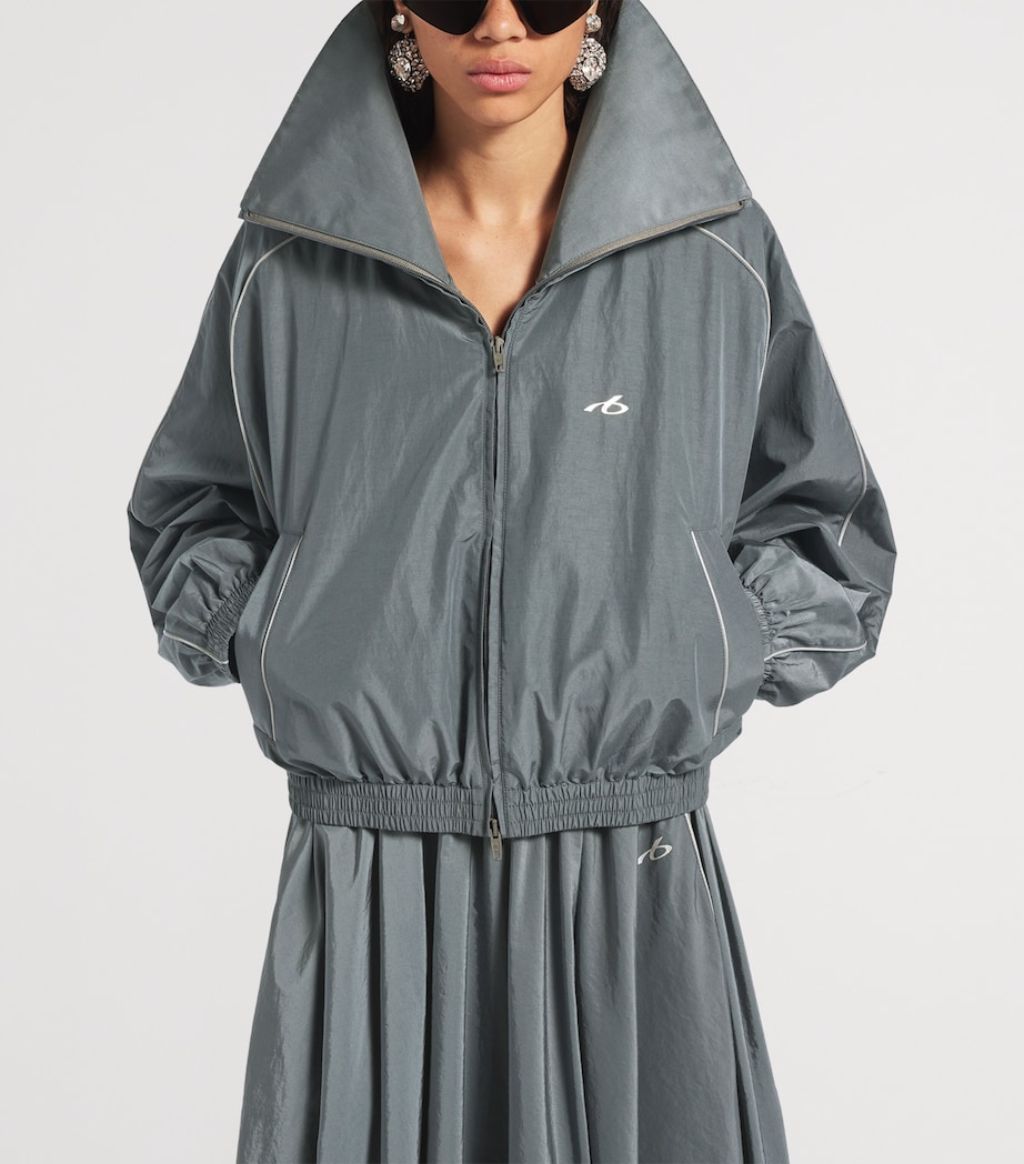 Balenciaga Womens Technical Cotton Track Jacket Image 5