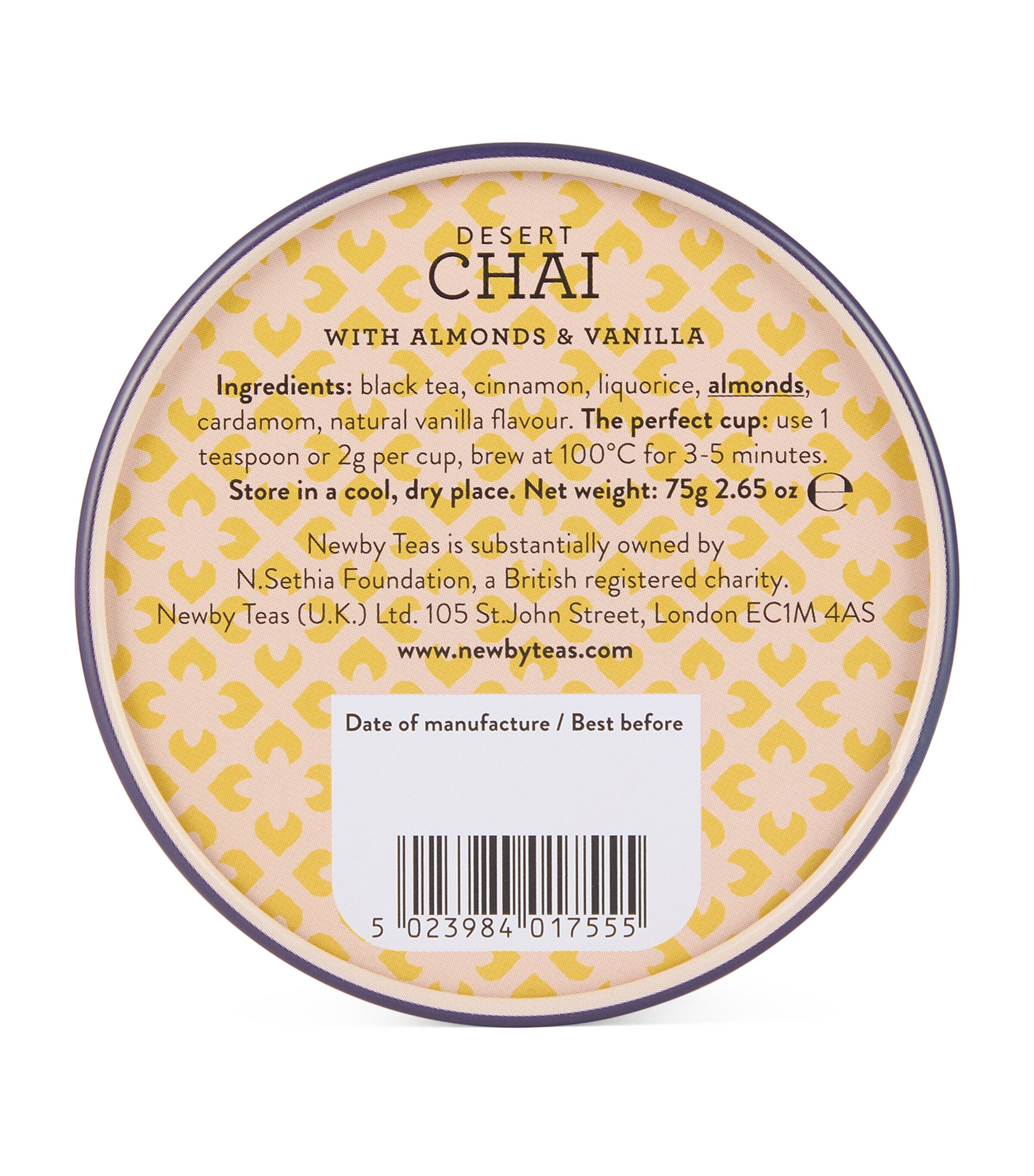 NEWBY x Matthew Williamson Desert Chai Loose Leaf Tea (75g) Image 4