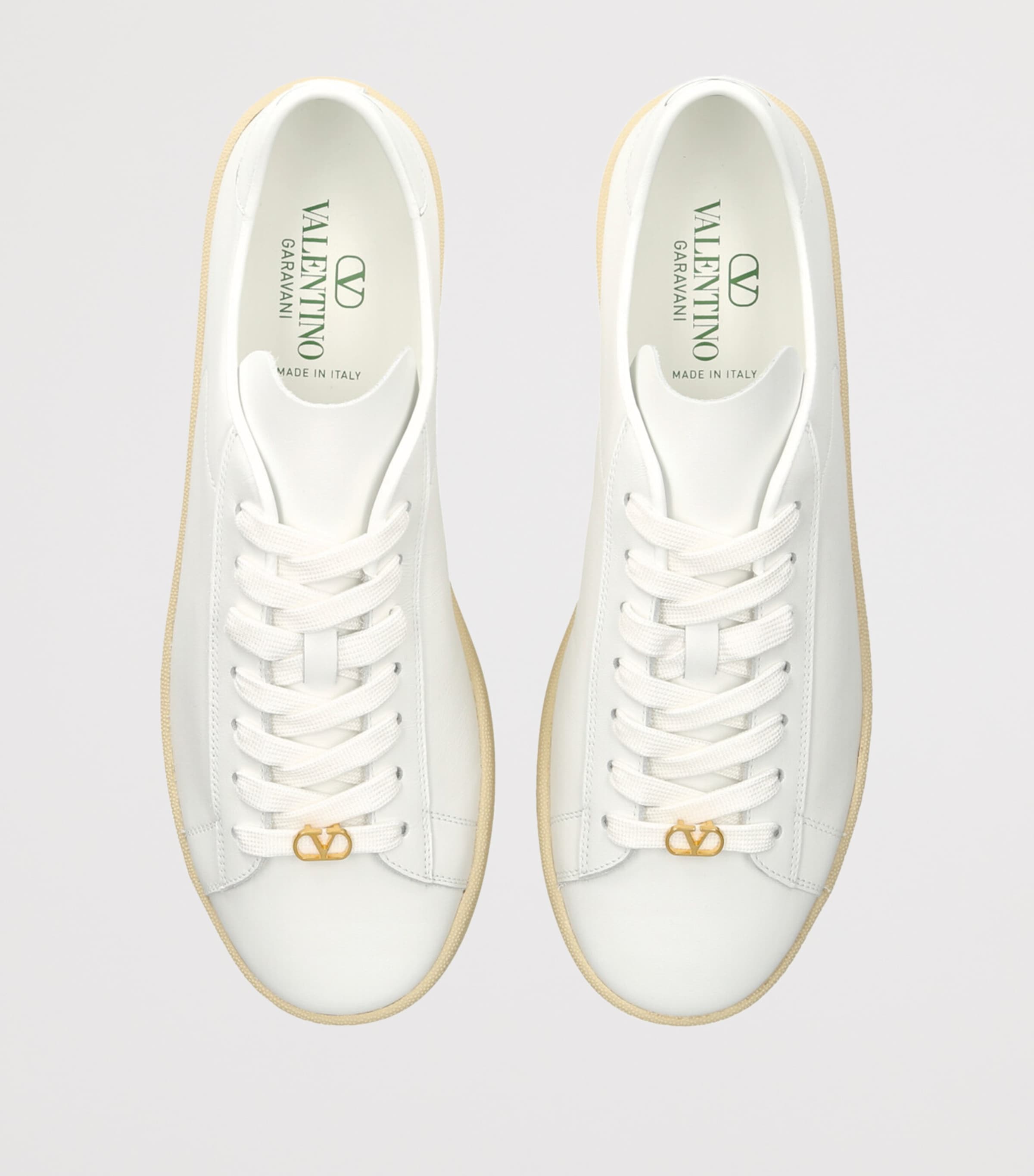 Valentino Garavani Leather Royco Sneakers White/oth Image 4