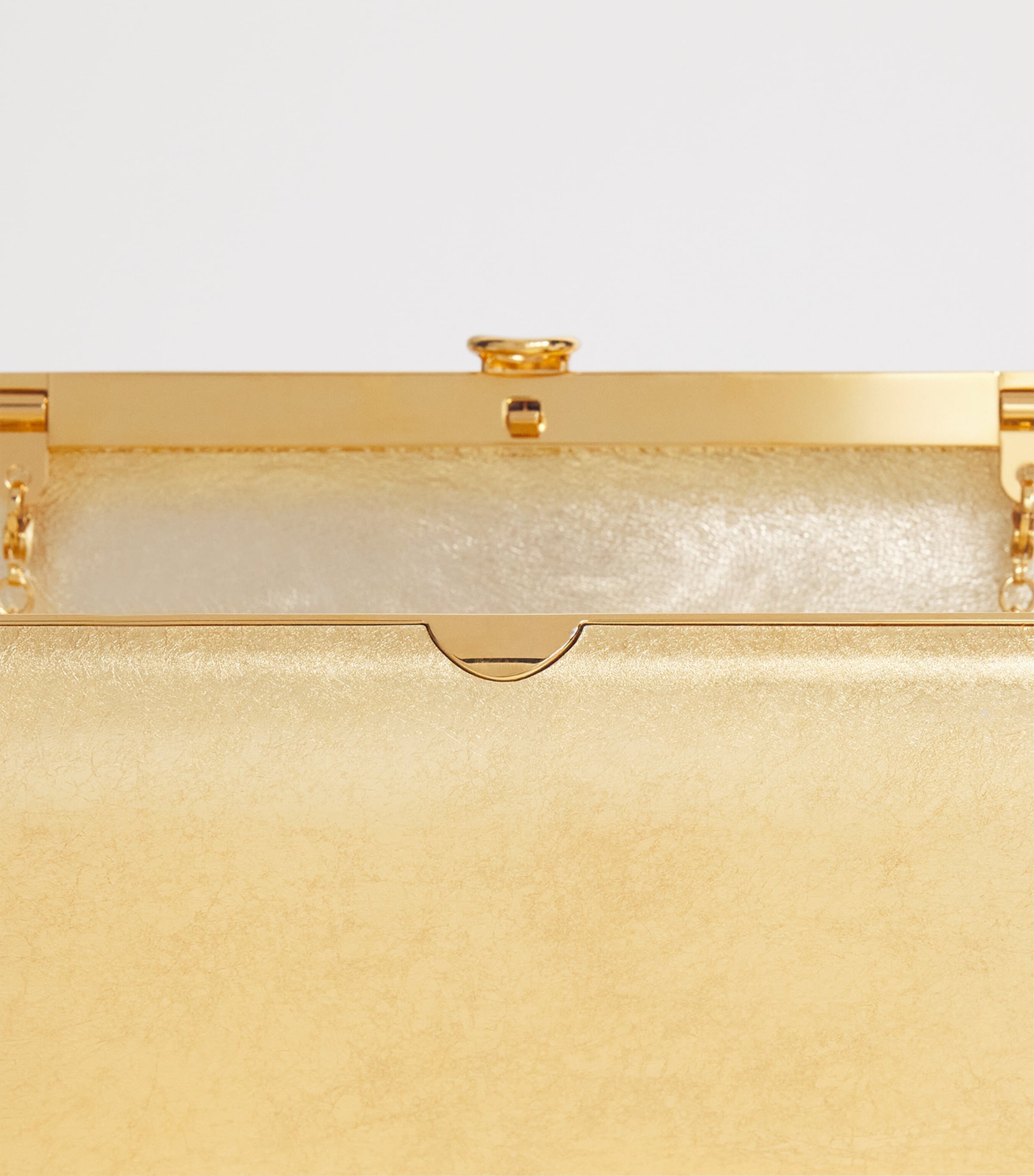 Jeffrey Levinson Gold Leaf-Coated Finely Clutch Bag Natural Gold Leaf Image 5
