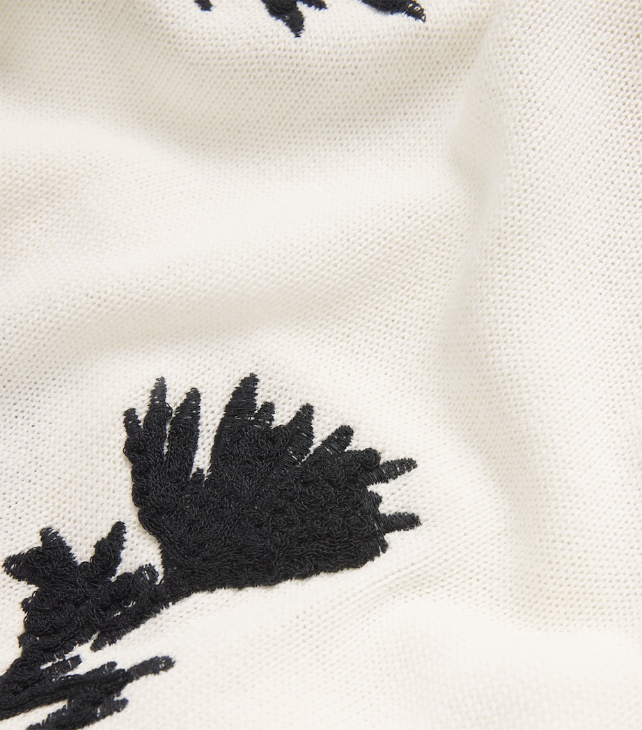 Embroidered Jacquard Sweater MILK Image 5