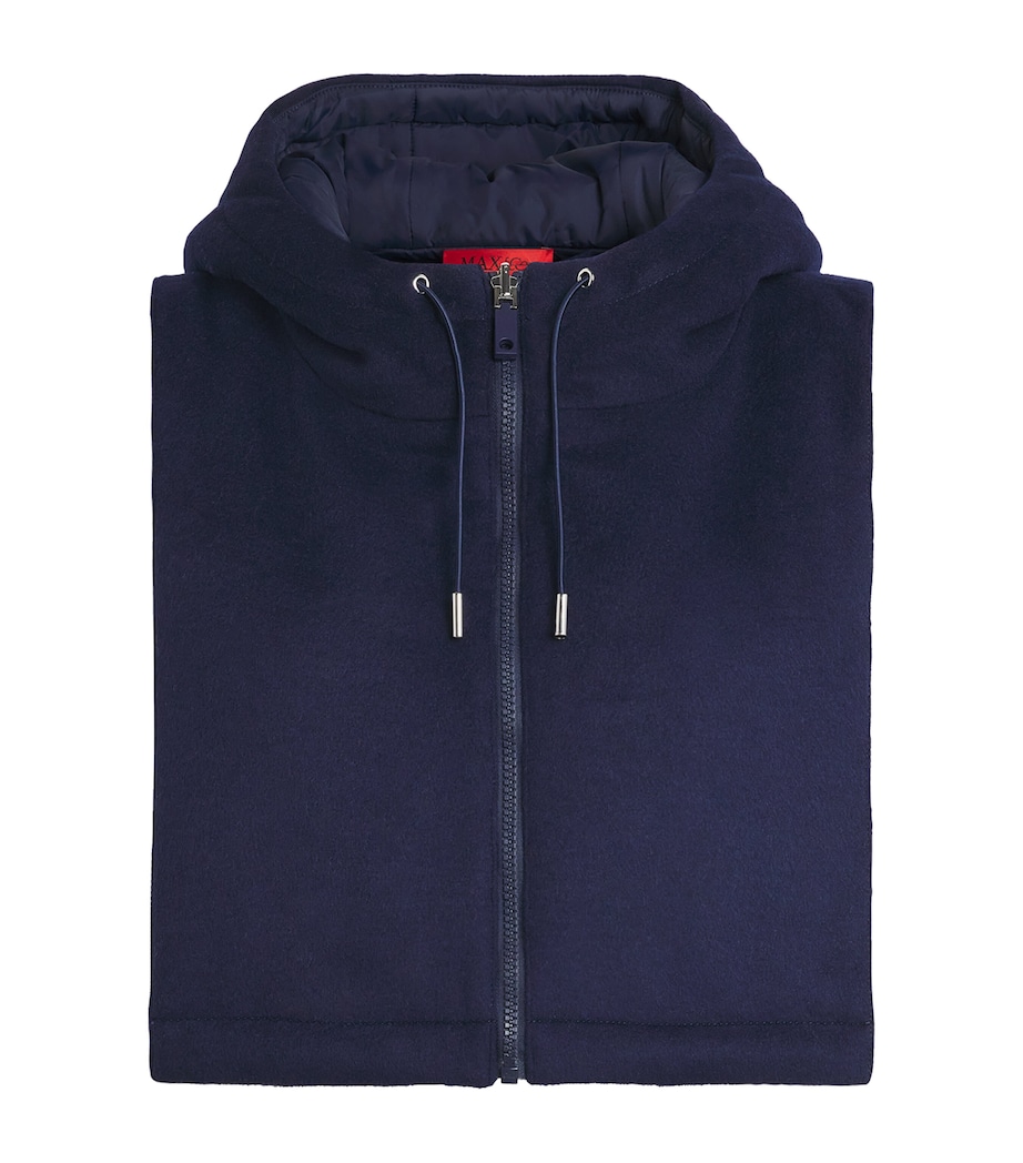 Sleeveless Hooded Jacket NAVY Image 1