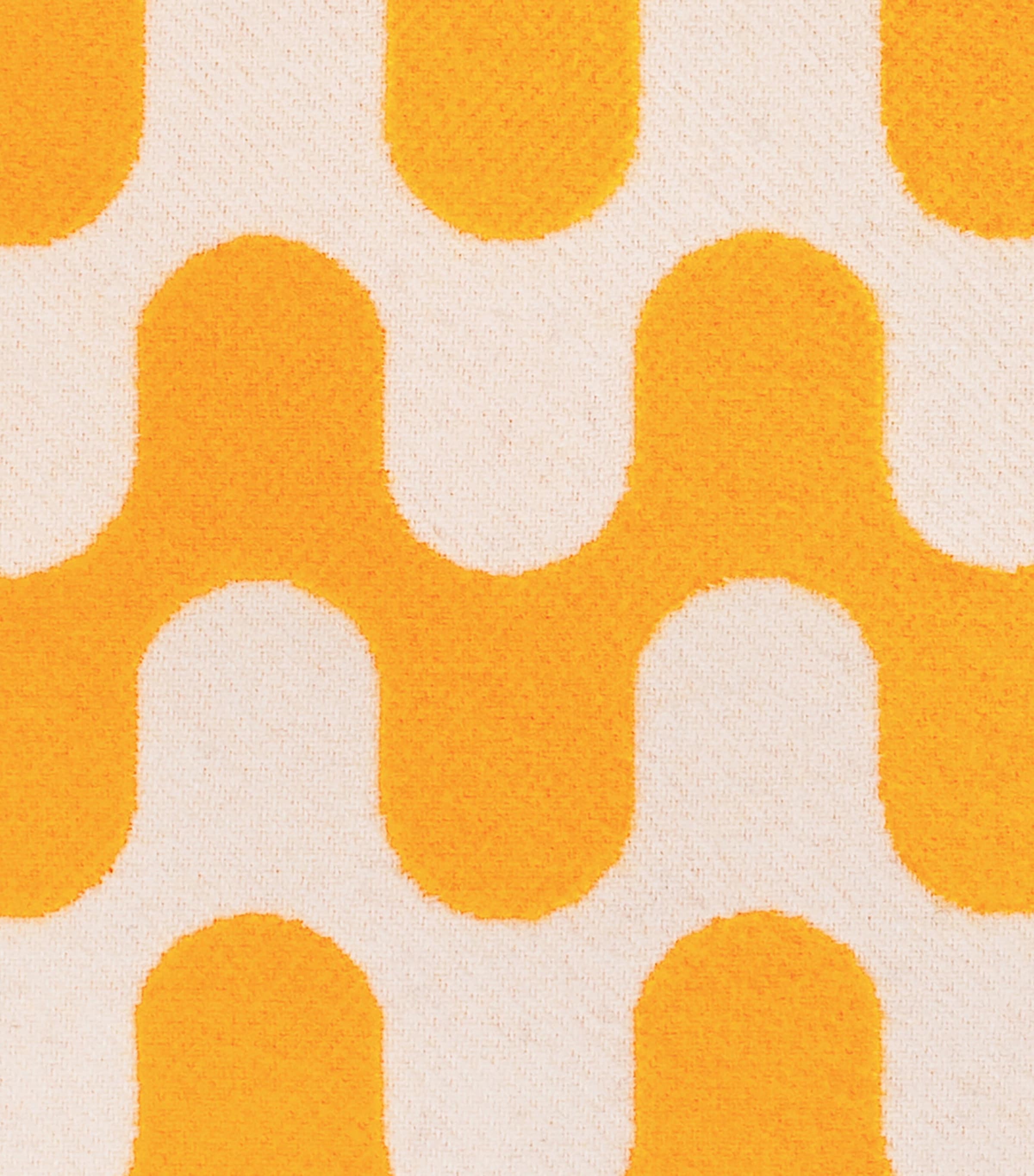 Wool Modernism 003 Cushion (50cm x 50cm) 9E16 - BRIGHT ORANGE Image 5