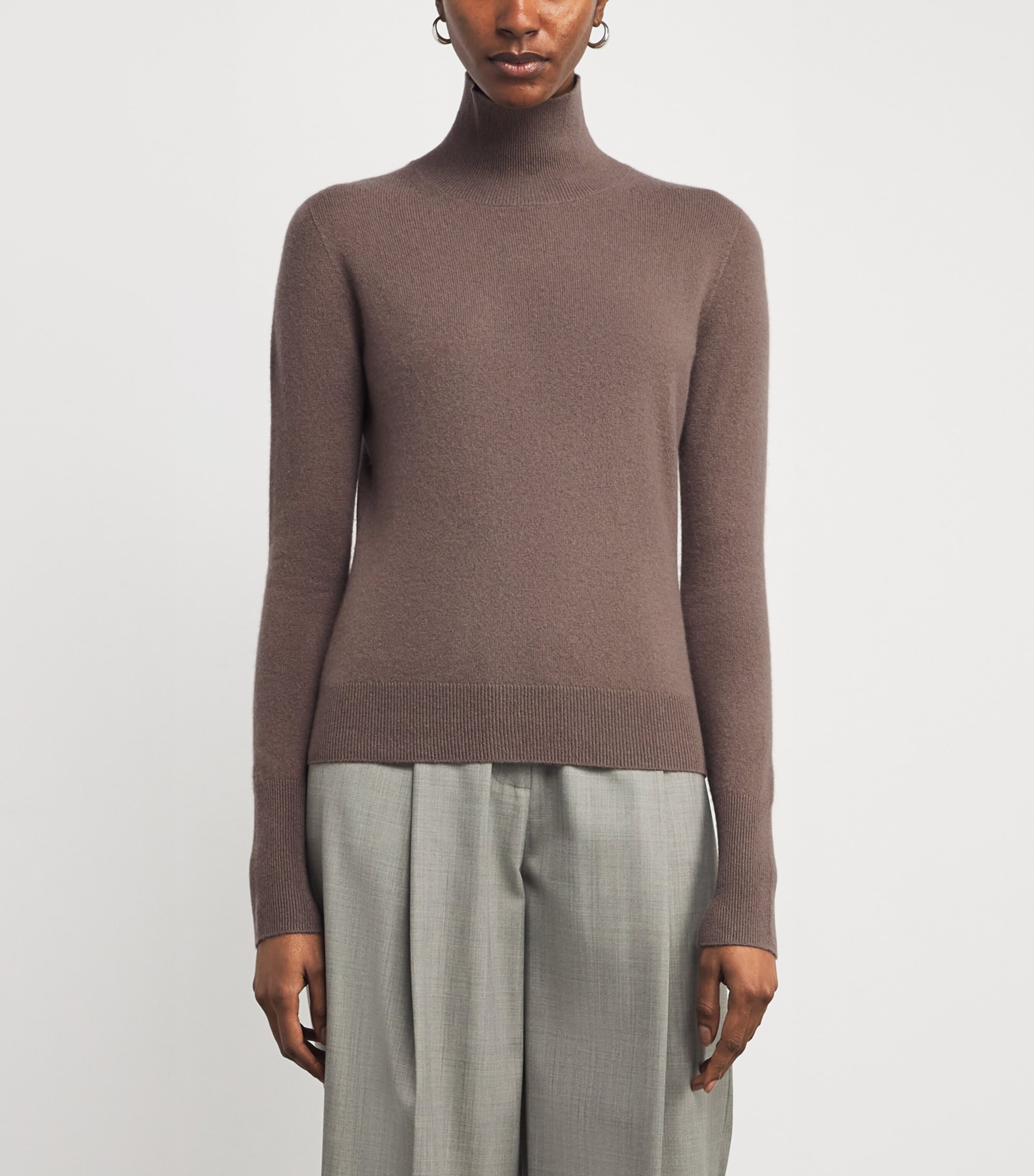 Cashmere-Blend Rollneck Sweater MUSHROOM Image 3