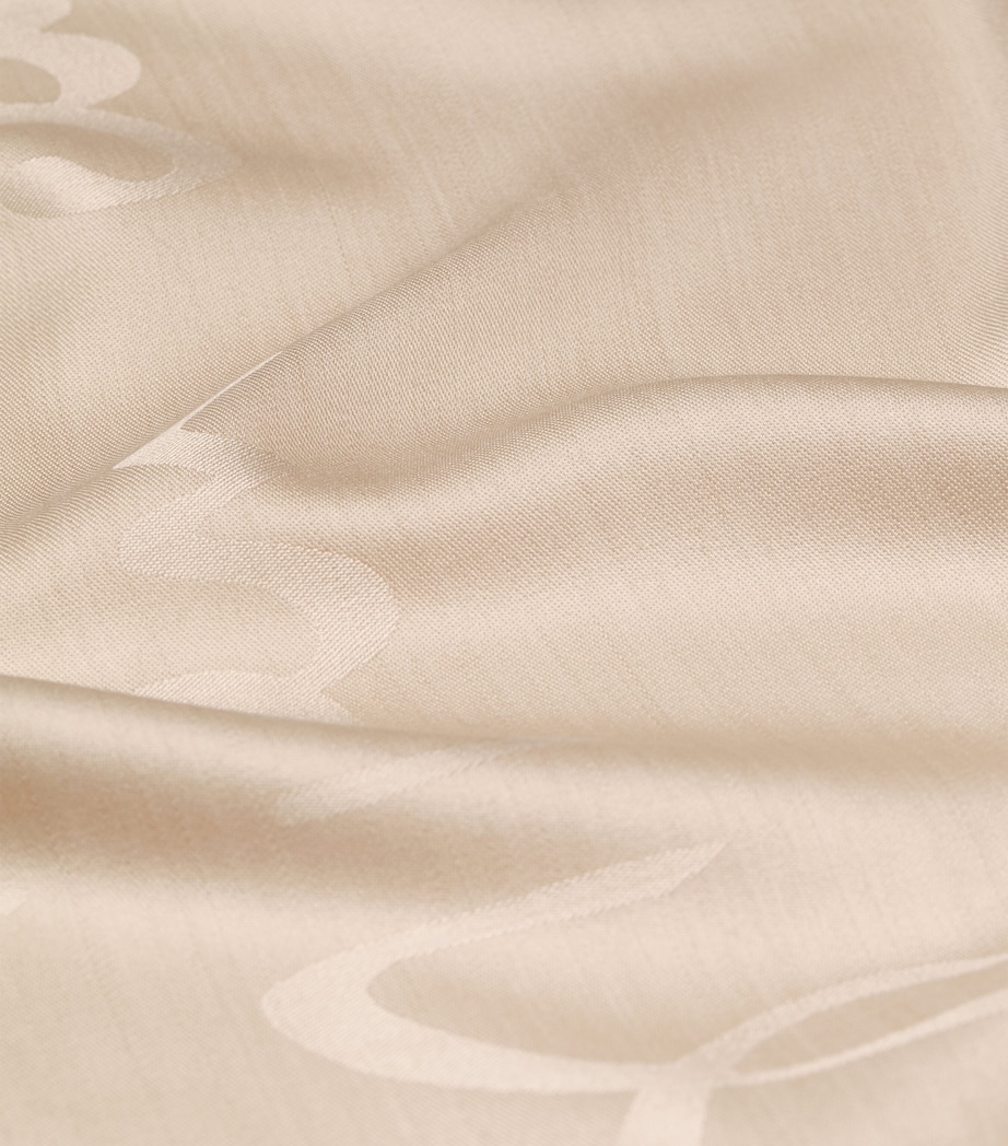 Silk-Wool Signature Shawl BEIGE Image 2