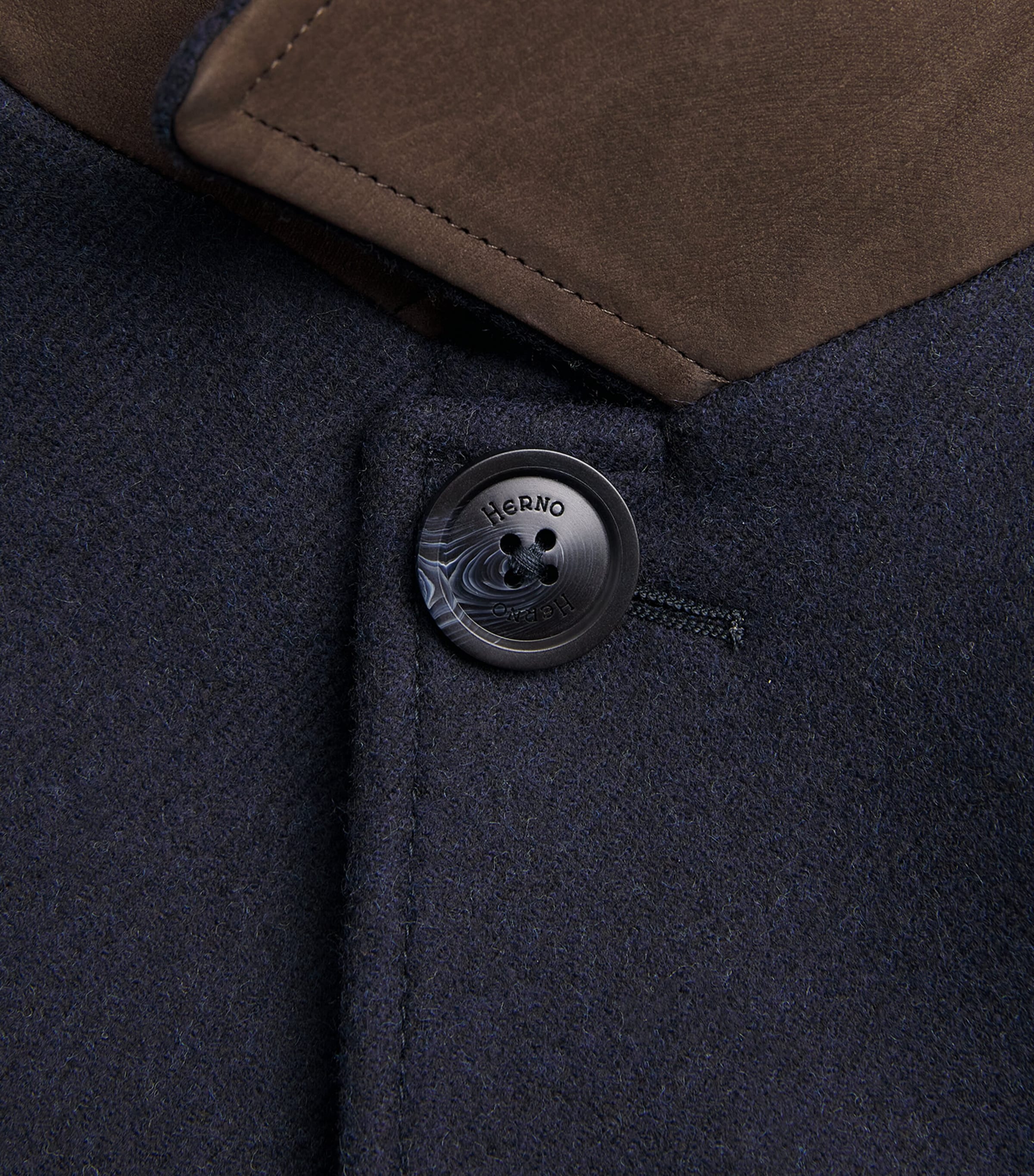 Herno Mens Virgin Wool Coat Image 6